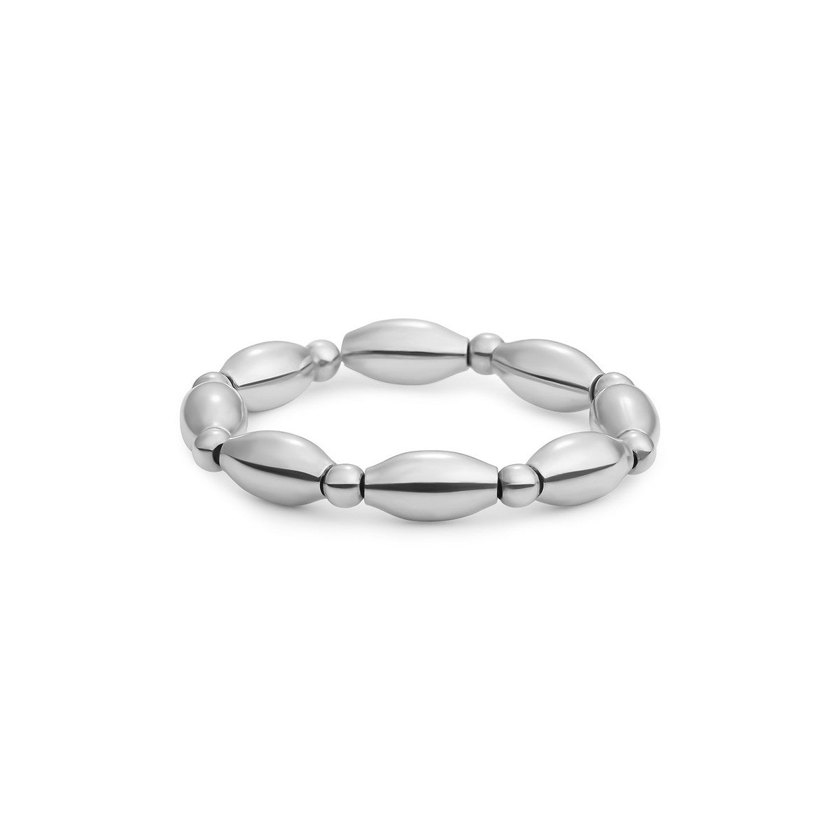Sparkling Jewels Ring Rice Mix SRI-S-2MM-RICE Zilverkleurig