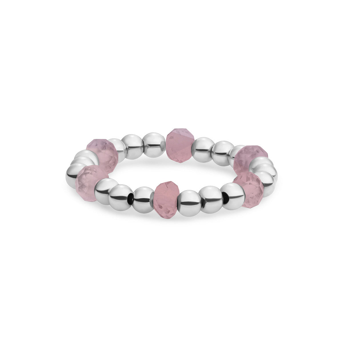 Sparkling Jewels Ring Opaliet SRI-S-RDL-G66 Zilverkleurig