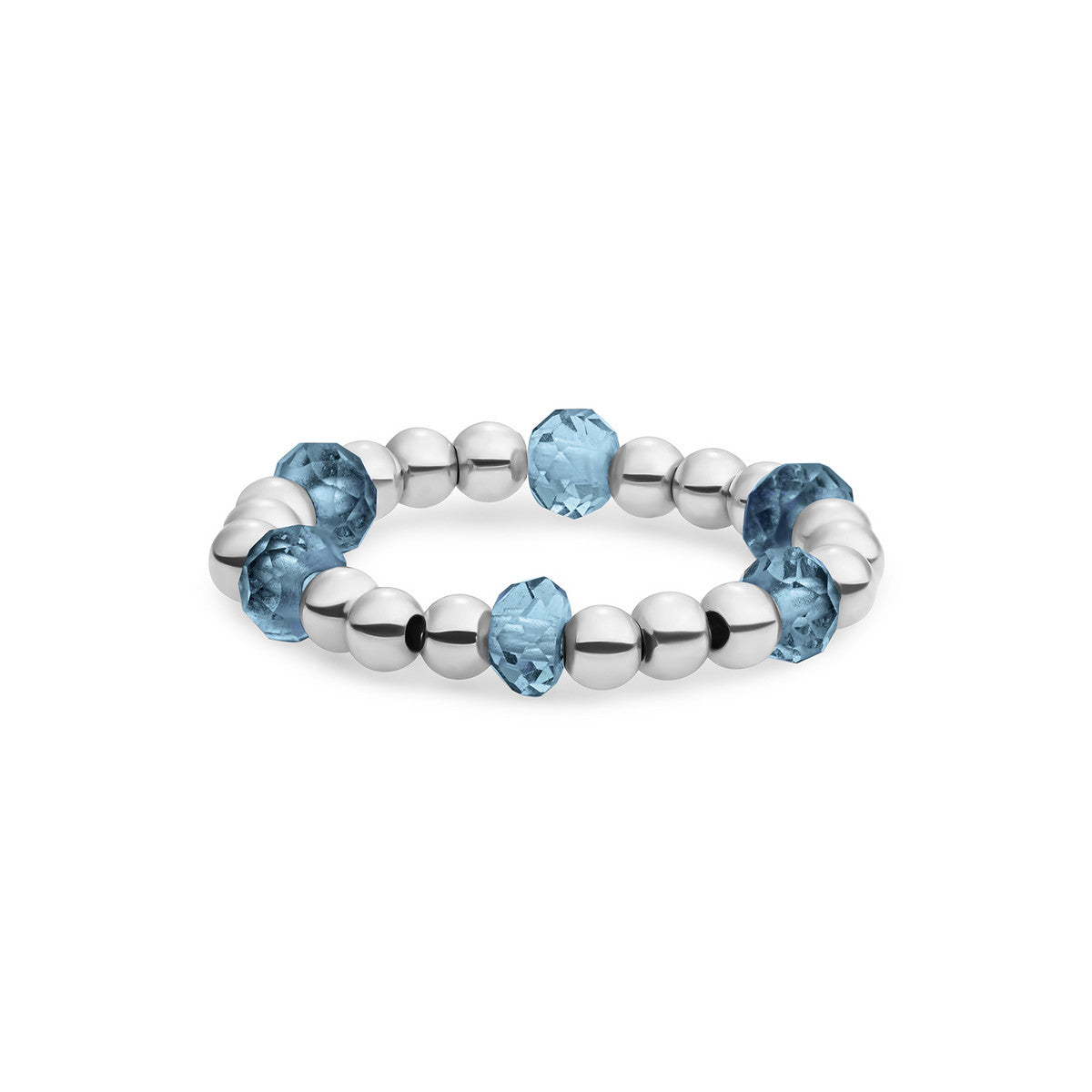 Sparkling Jewels Ring Kwarts SRI-S-RDL-G67 Zilverkleurig