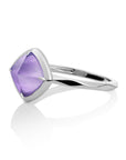 Sparkling Jewels Edge Ring Amethyst | Zilver SRI01-G05 - PansiteNederland.nl