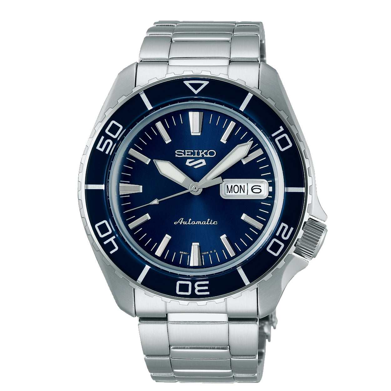 Seiko 5 Sports Herenhorloge SRPK97K1 blauw - SRPK97K1