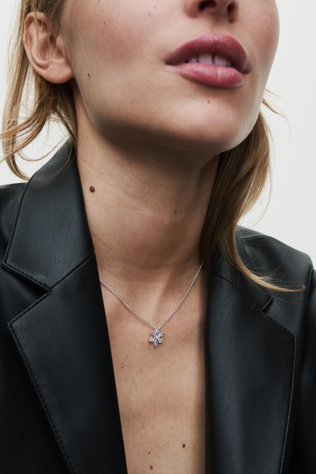 Pandora Sprankelende Herbarium Cluster Ketting met Hanger zilver 392387C01