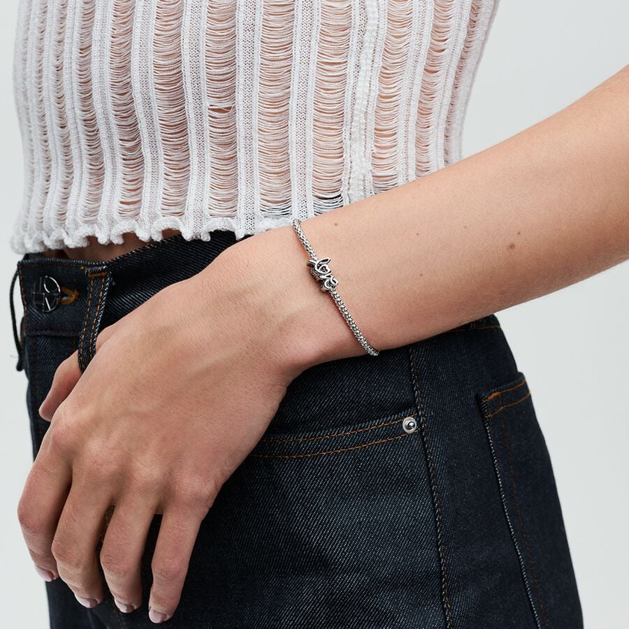 Pandora Bedel love handgeschreven zilver - 793055C00