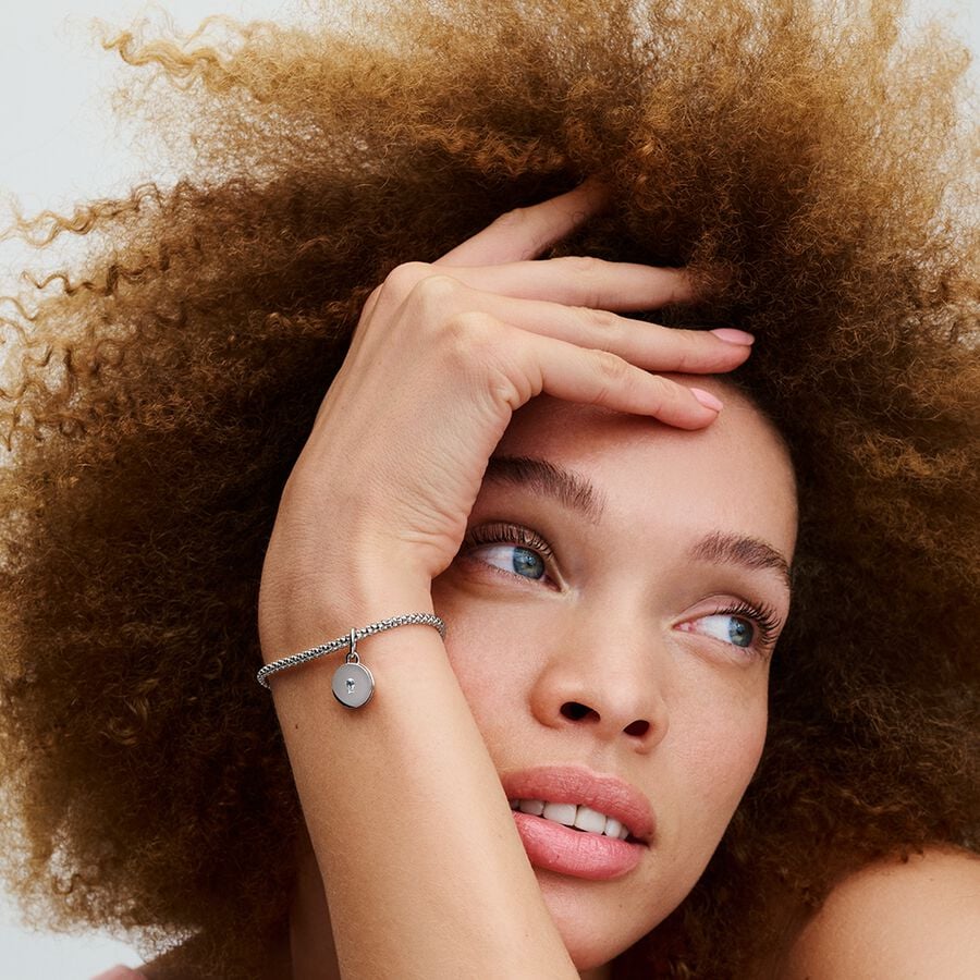 Pandora Te openen & graveerbare liefdesmedaillon hangende bedel zilver medallion - 793066C01