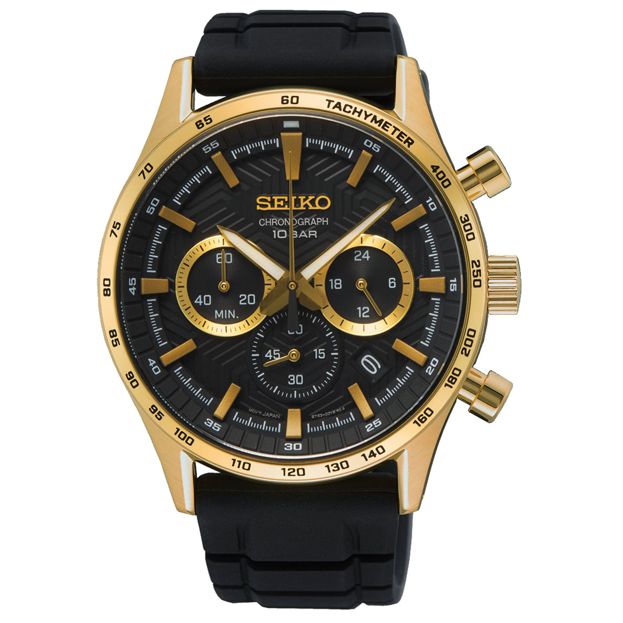Seiko Herenhorloge SSB446P1 zwart - SSB446P1