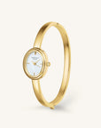 Rosefield horloge STWGSG-ST05 Studio Edition 6 Bangle Watch Oval Gold Medium 62 mm - PansiteNederland.nl