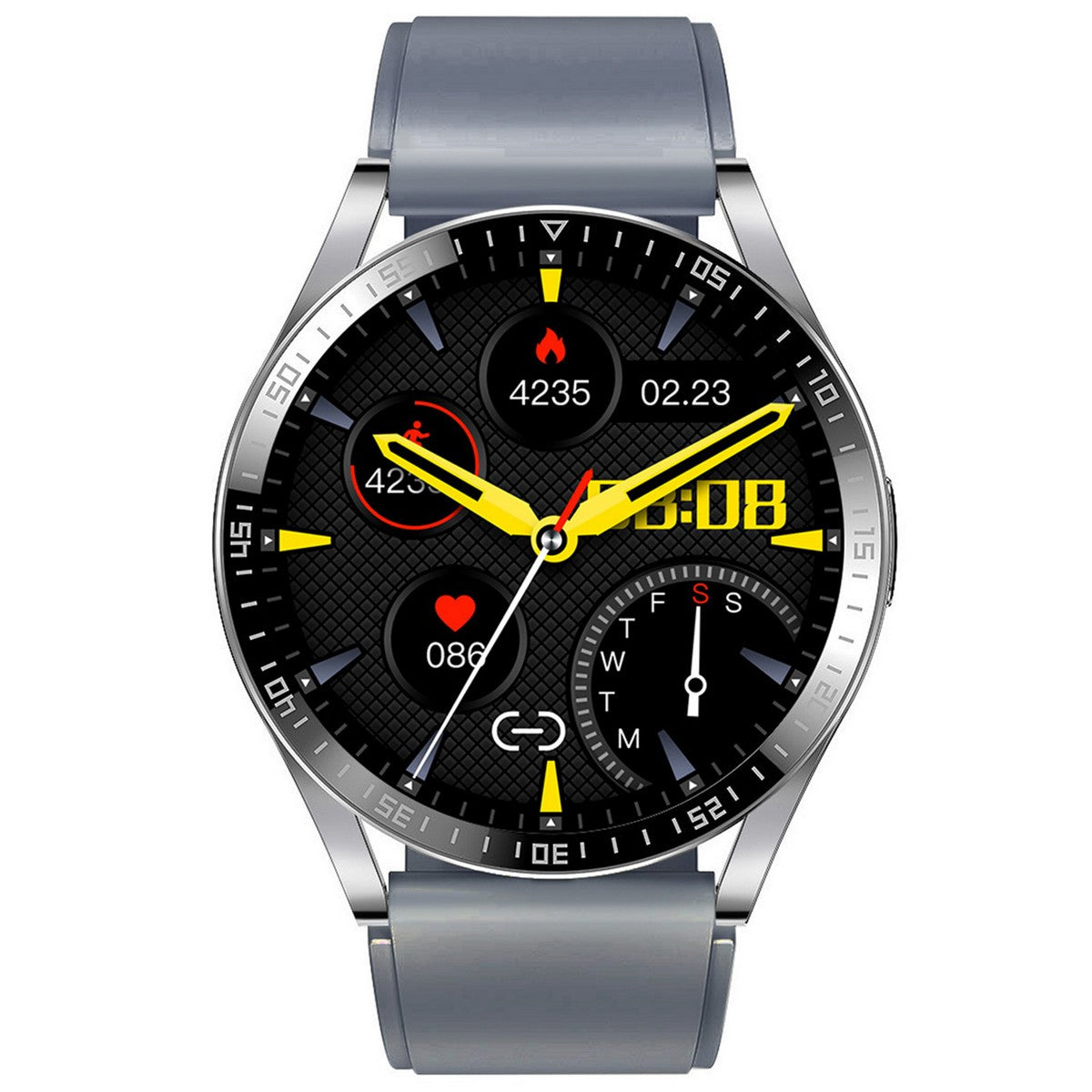 Smarty SW019E Smartwatch Grijs 46mm, exclusief en kwalitatief hoogwaardig. Ontdek nu!