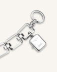Rosefield horloge SWSSS-O53 The Octagon Charm Chain White Silver