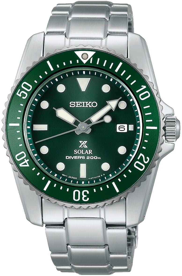 Seiko Prospex Herenhorloge 20mm groen - SNE583P1