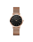 Rosefield horloge TBR-T59 The Tribeca Black Rosegold - PansiteNederland.nl