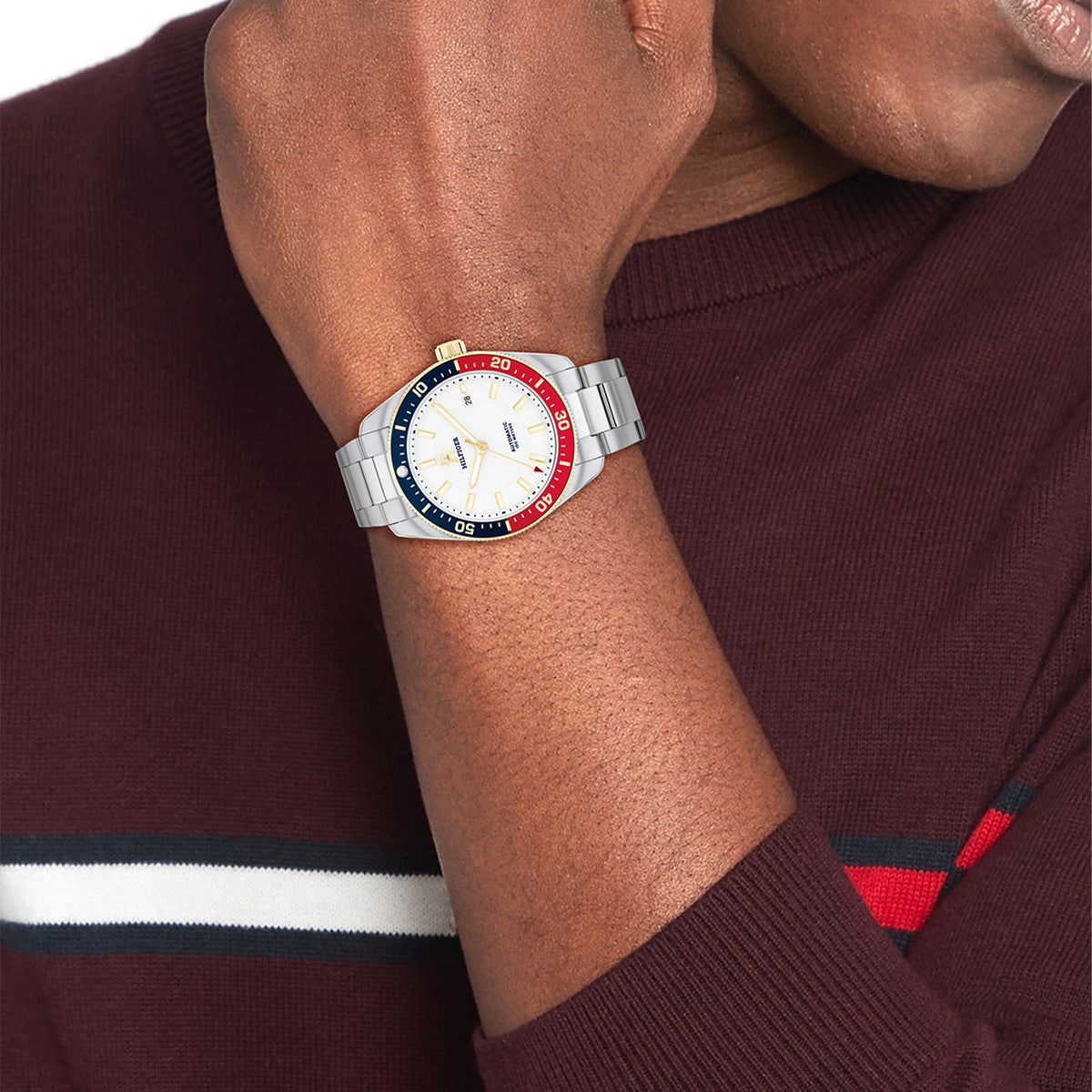 Tommy Hilfiger Horloge TH1710551 Heren Zilverkleurig 40 mm