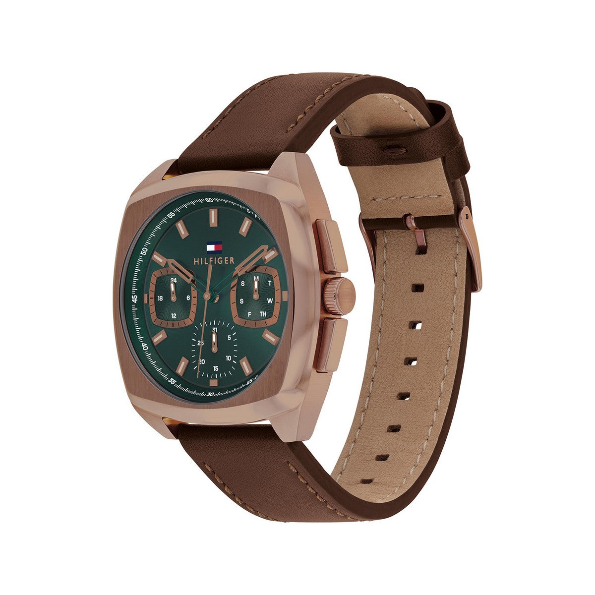 Tommy Hilfiger Horloge TH1710557 Heren Bruin 41 mm