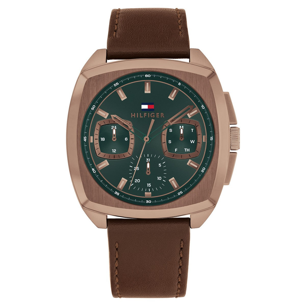 Tommy Hilfiger Horloge TH1710557 Heren Bruin 41 mm