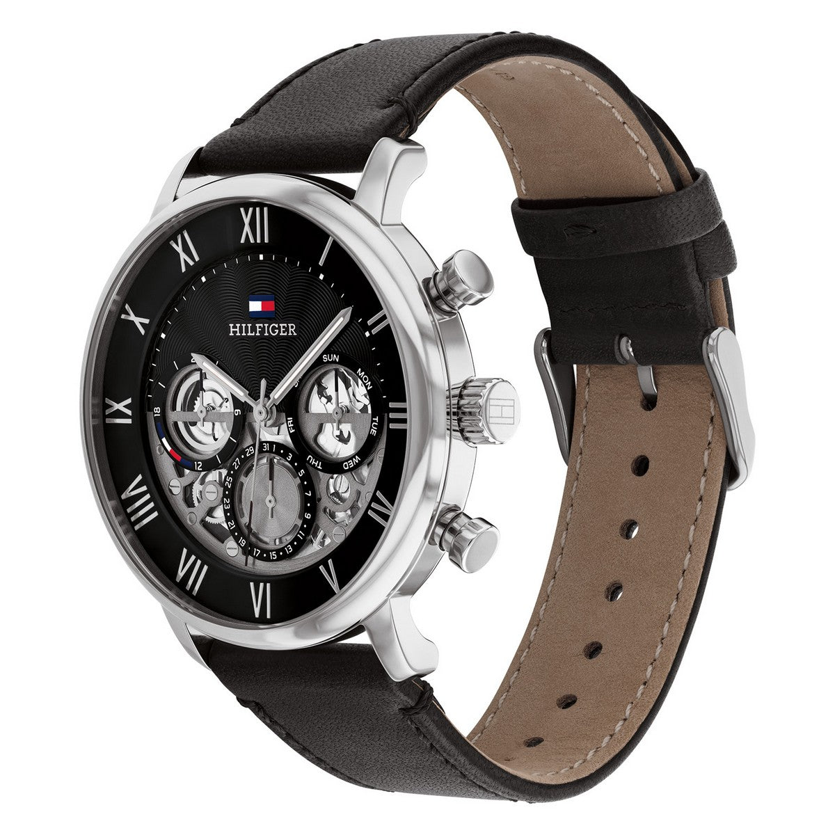 Tommy Hilfiger Horloge Heren Zilverkleurig 44 mm - TH1710565
