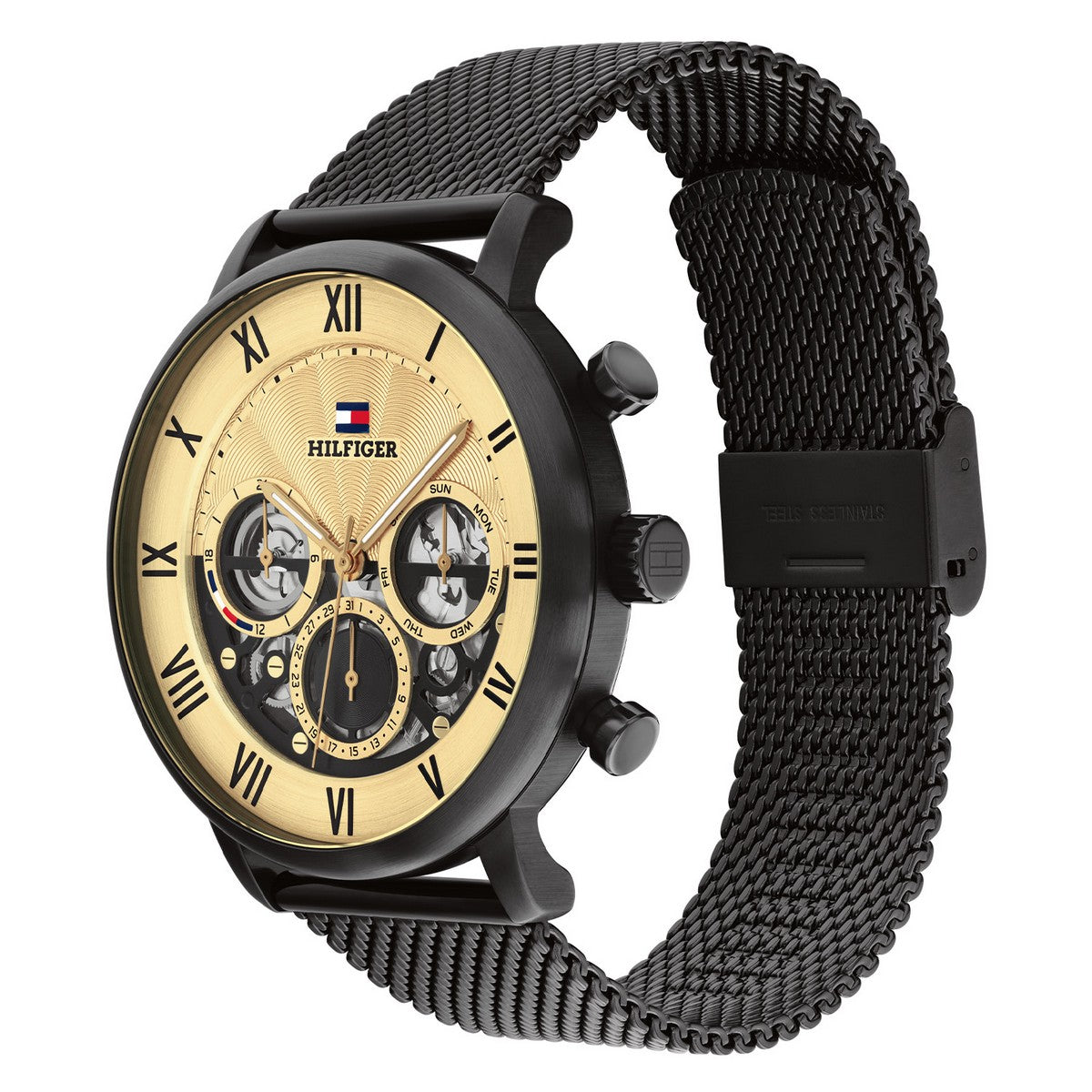 Tommy Hilfiger Horloge TH1710568 Dames Zwart 44 mm