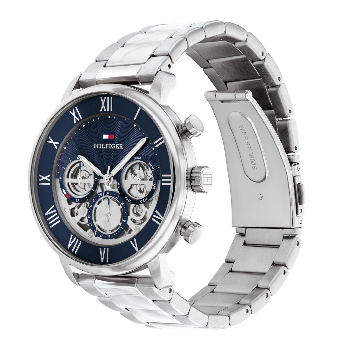 Tommy Hilfiger Horloge TH1710569 Heren Zilverkleurig 44 mm