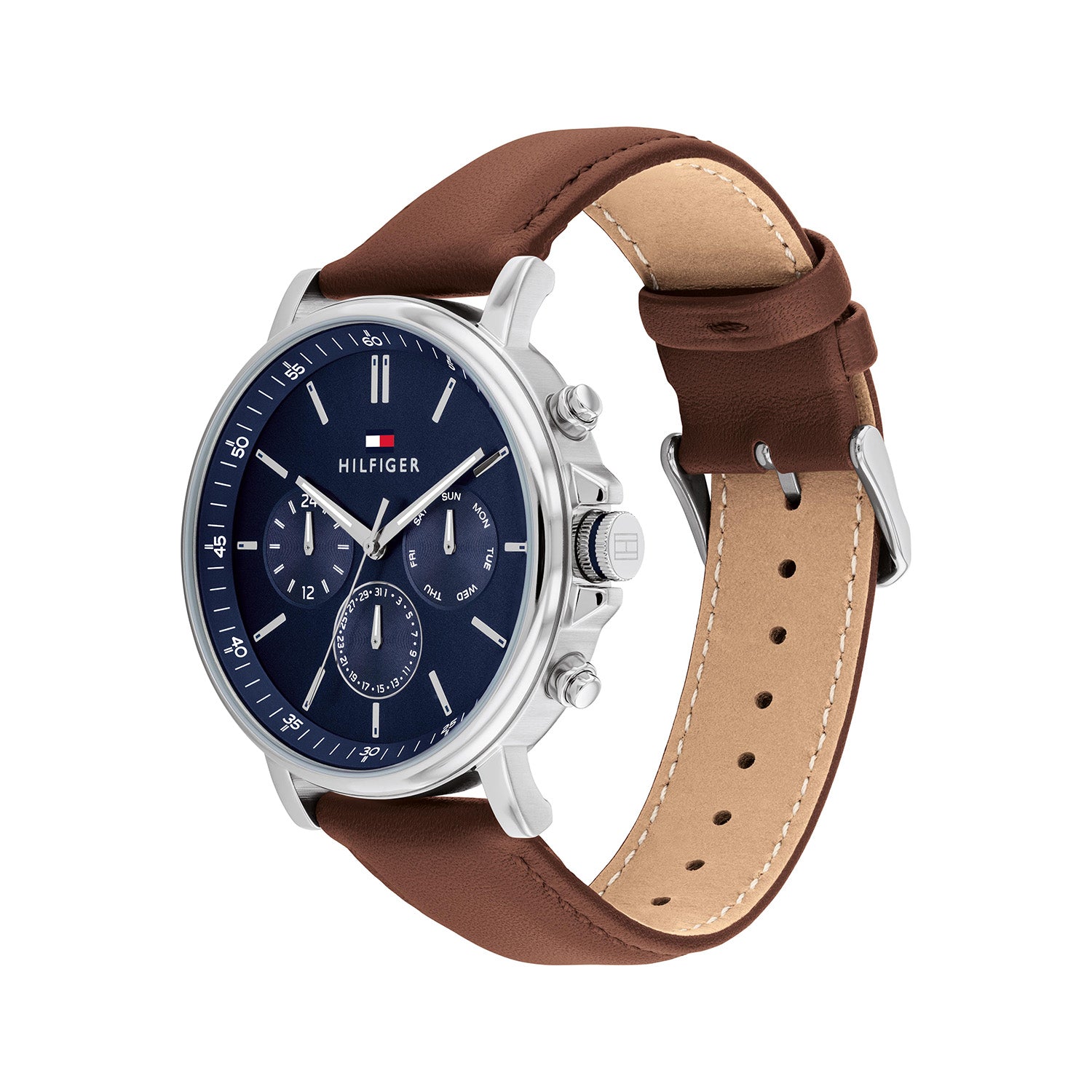Tommy Hilfiger Horloge TH1710585 Heren Zilverkleurig 44 mm