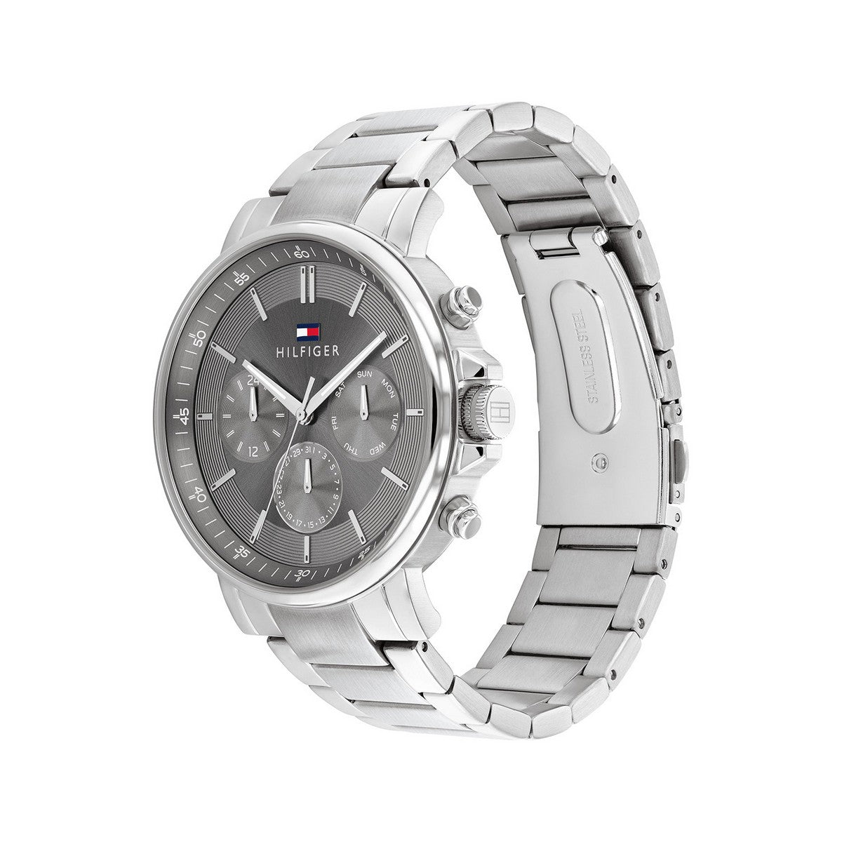 Tommy Hilfiger Horloge TH1710604 Heren Zilverkleurig 43 mm