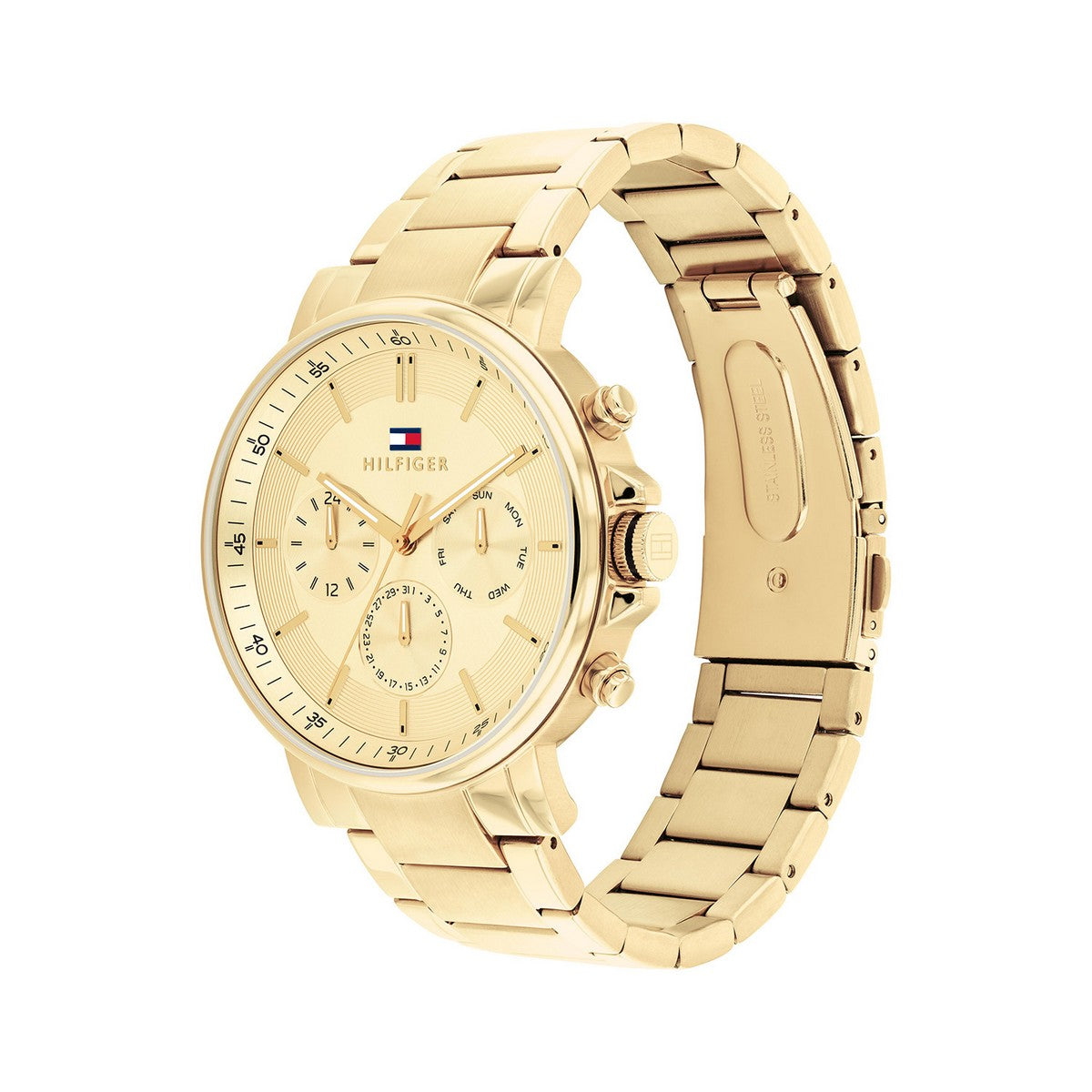 Tommy Hilfiger Horloge Heren 43 mm 43mm goudkleurig - TH1710611