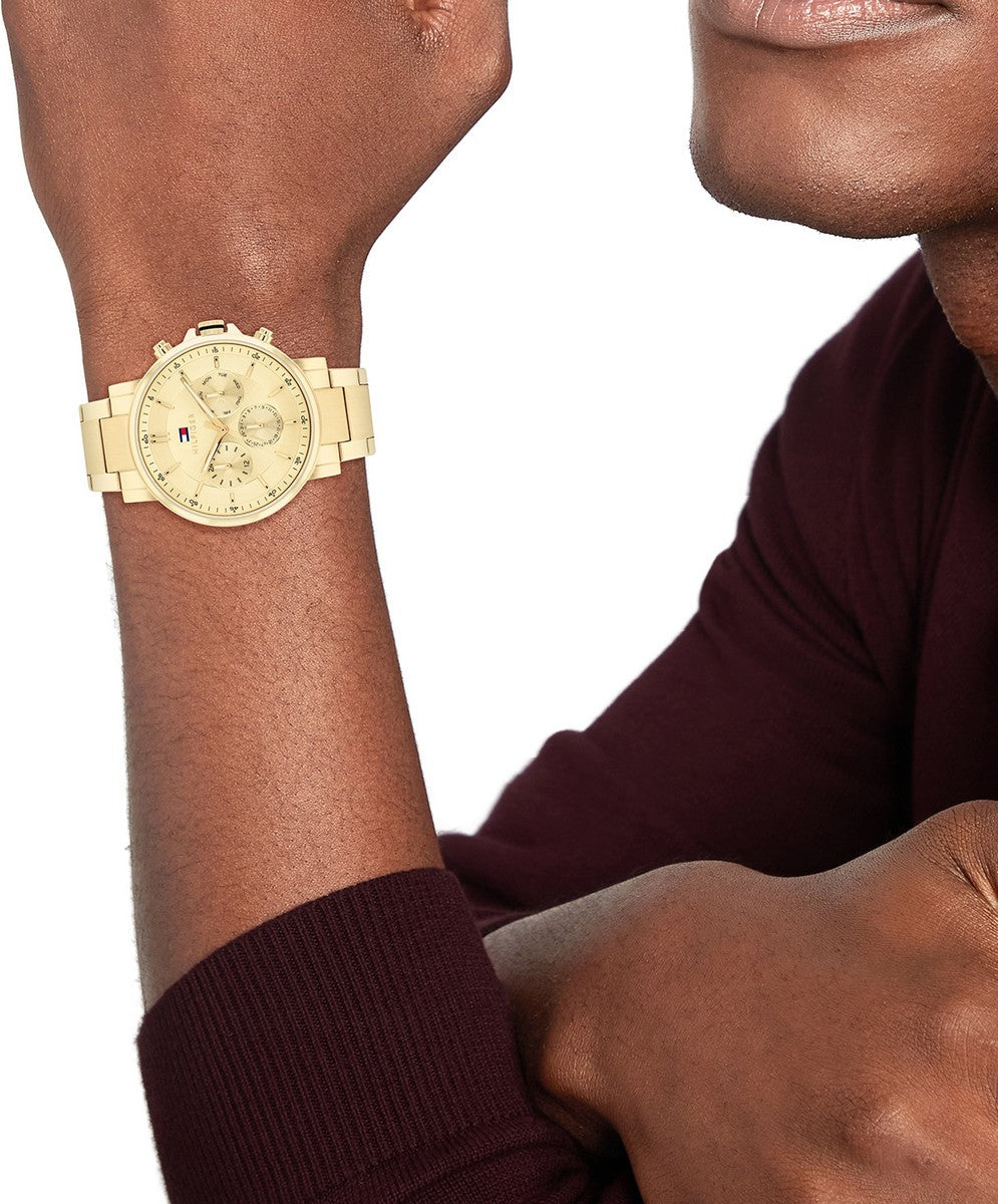 Tommy Hilfiger Horloge Heren 43 mm 43mm goudkleurig - TH1710611
