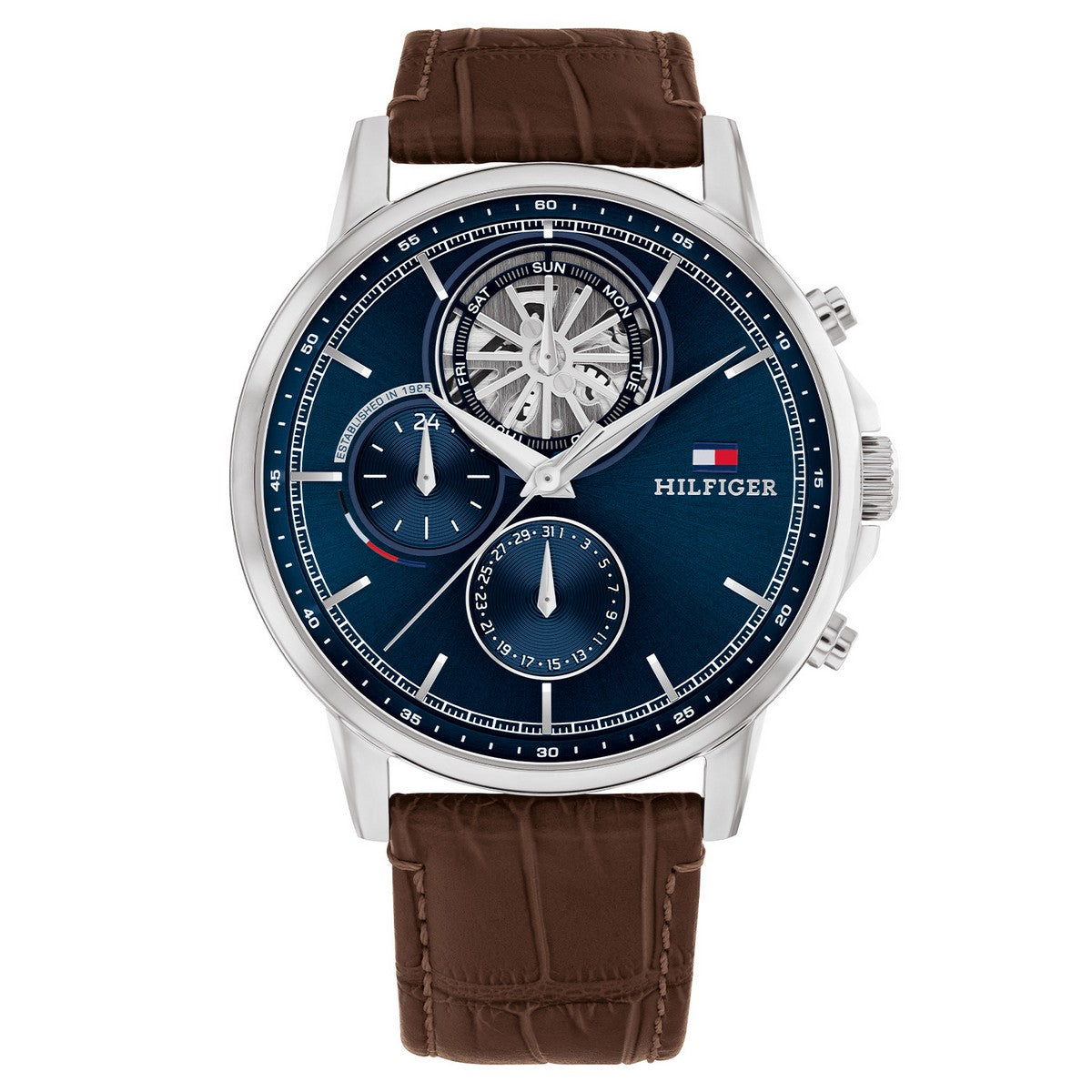 Tommy Hilfiger Horloge TH1710629 Heren Zilverkleurig 44 mm