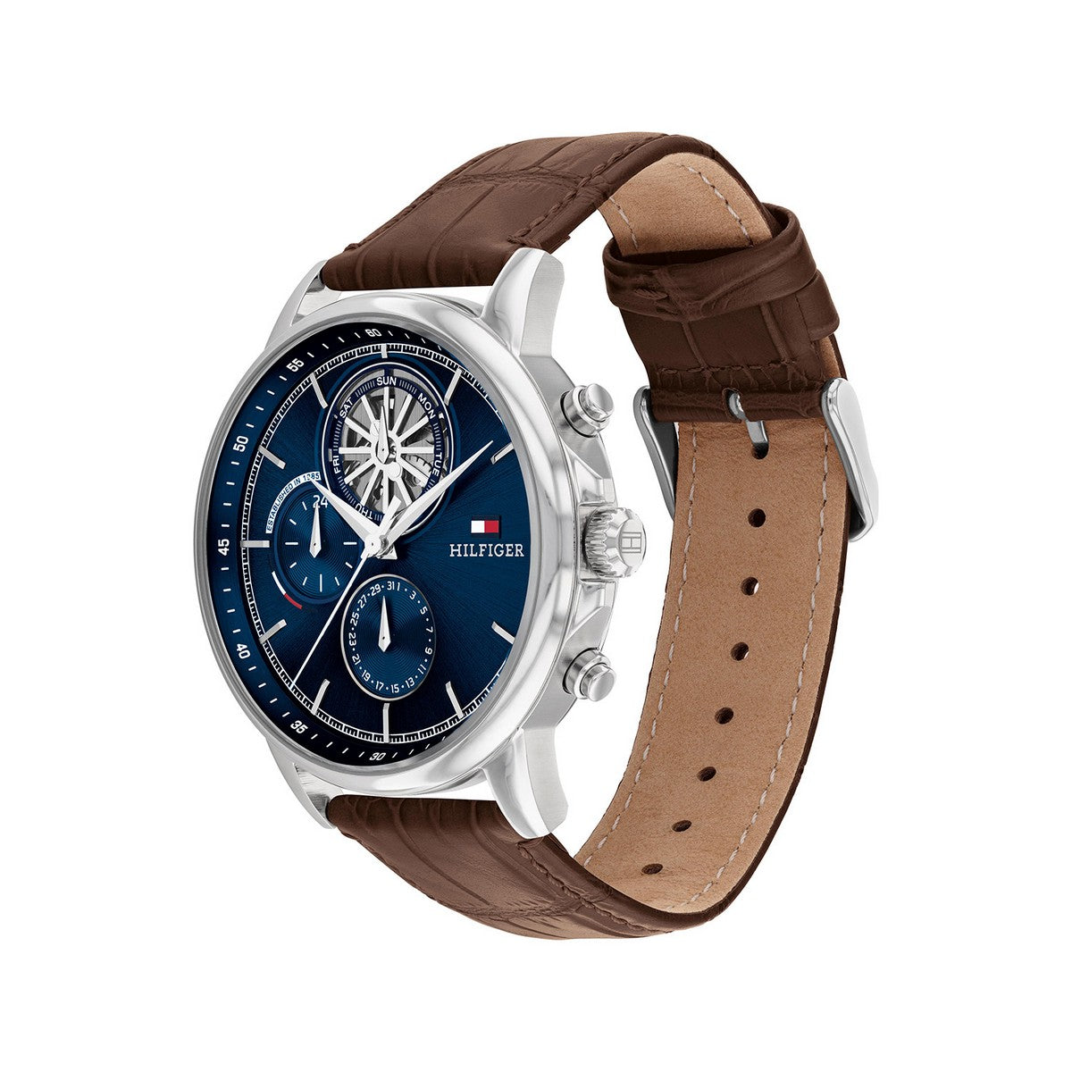 Tommy Hilfiger Horloge TH1710629 Heren Zilverkleurig 44 mm