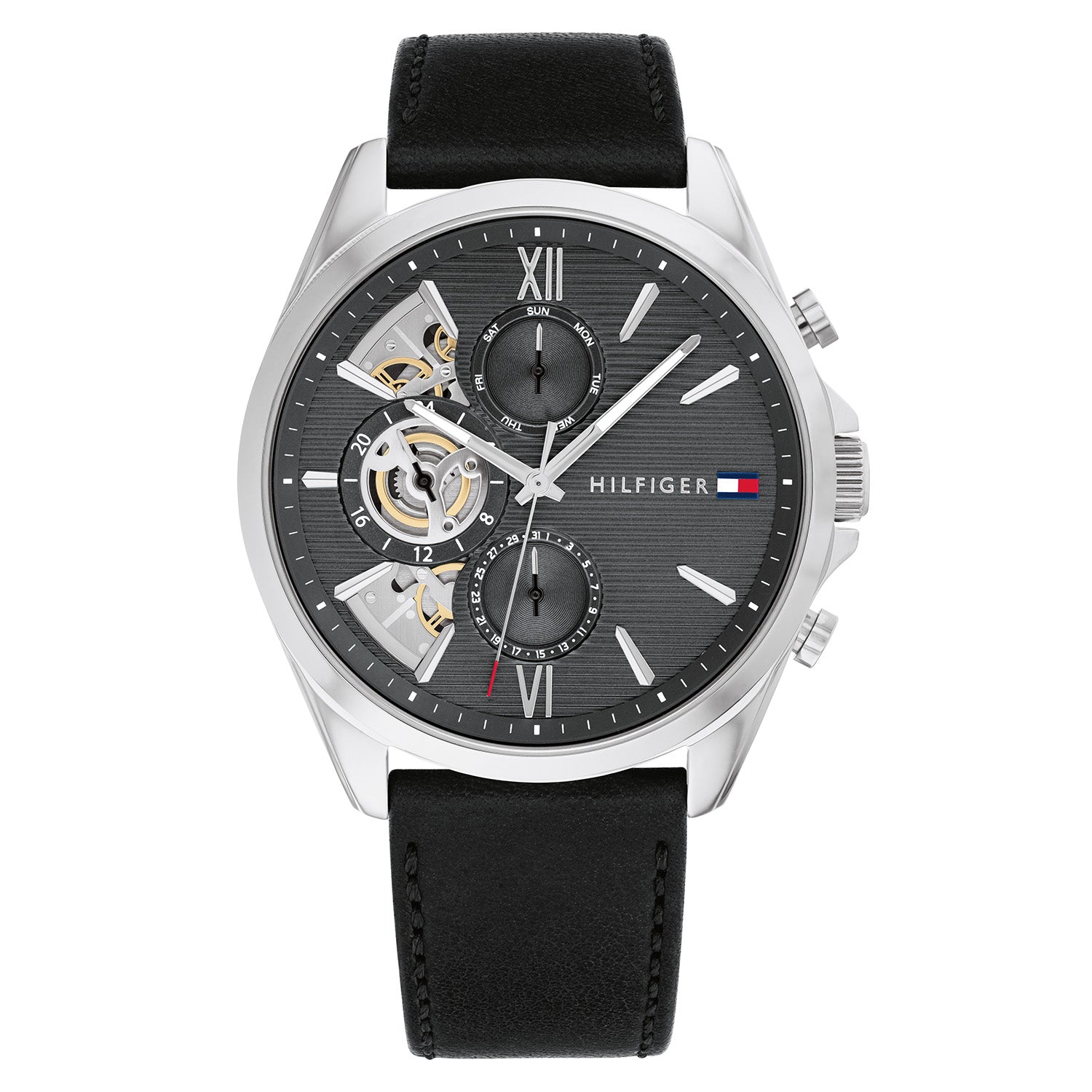 Tommy Hilfiger Horloge TH1710644 Heren Zilverkleurig 44 mm