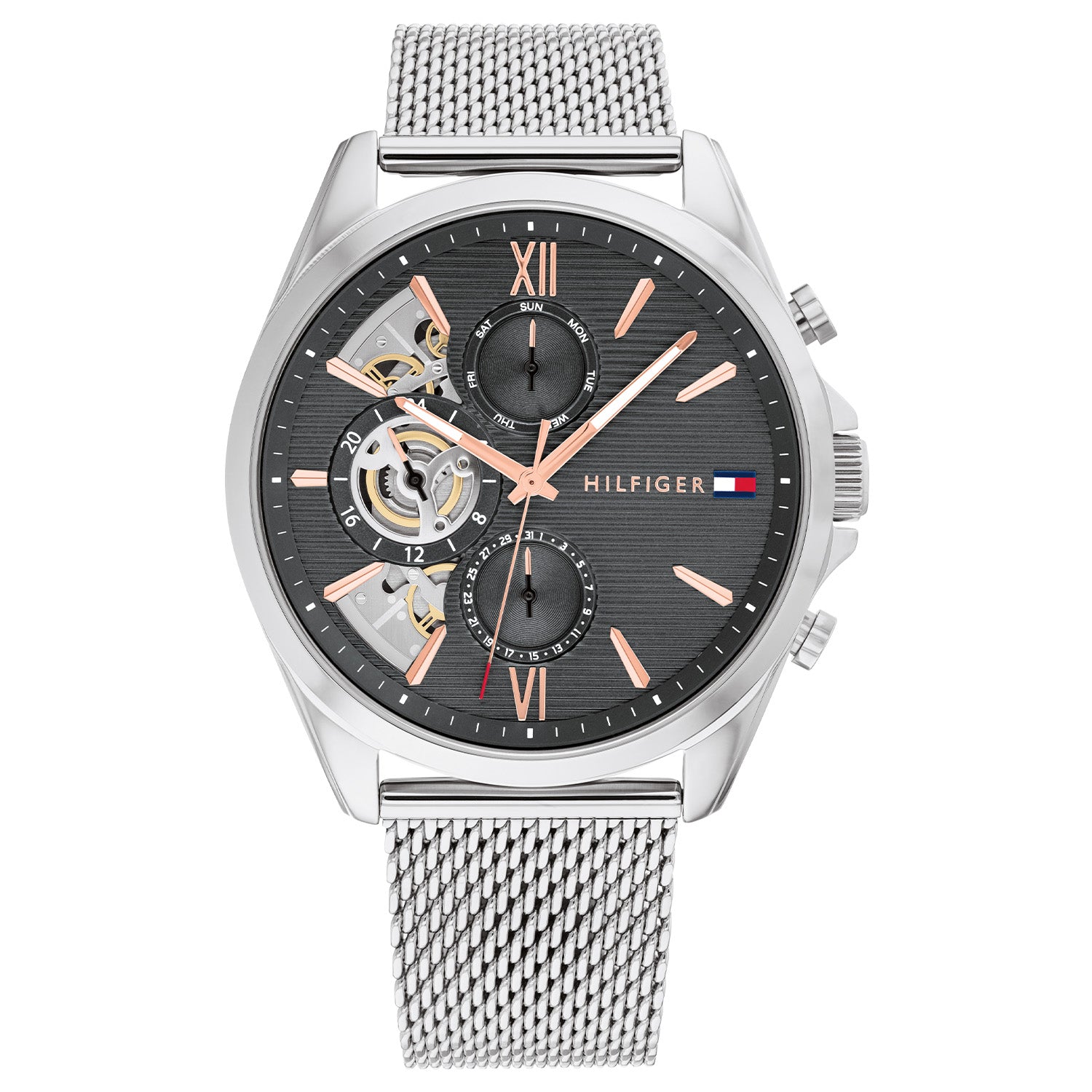 Tommy Hilfiger Horloge TH1710646 Heren Zilverkleurig 44 mm