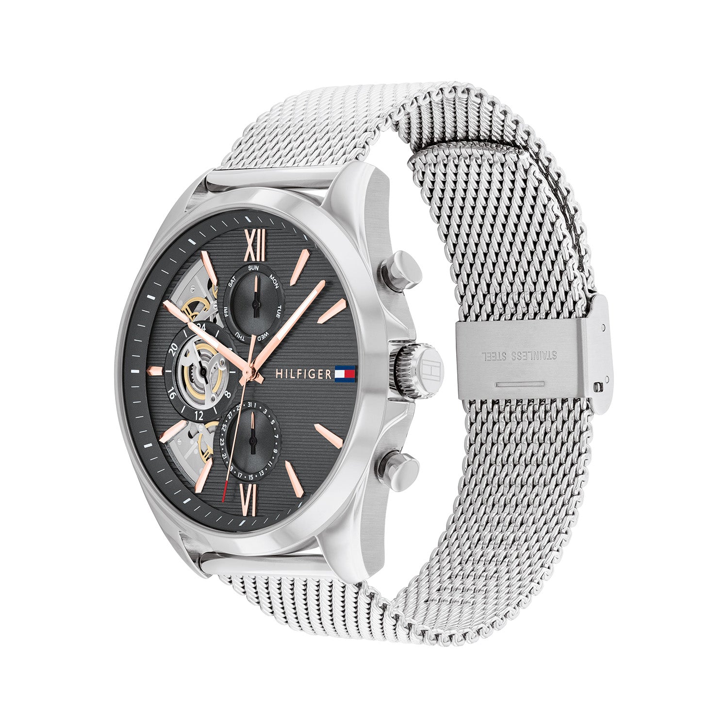 Tommy Hilfiger Horloge TH1710646 Heren Zilverkleurig 44 mm