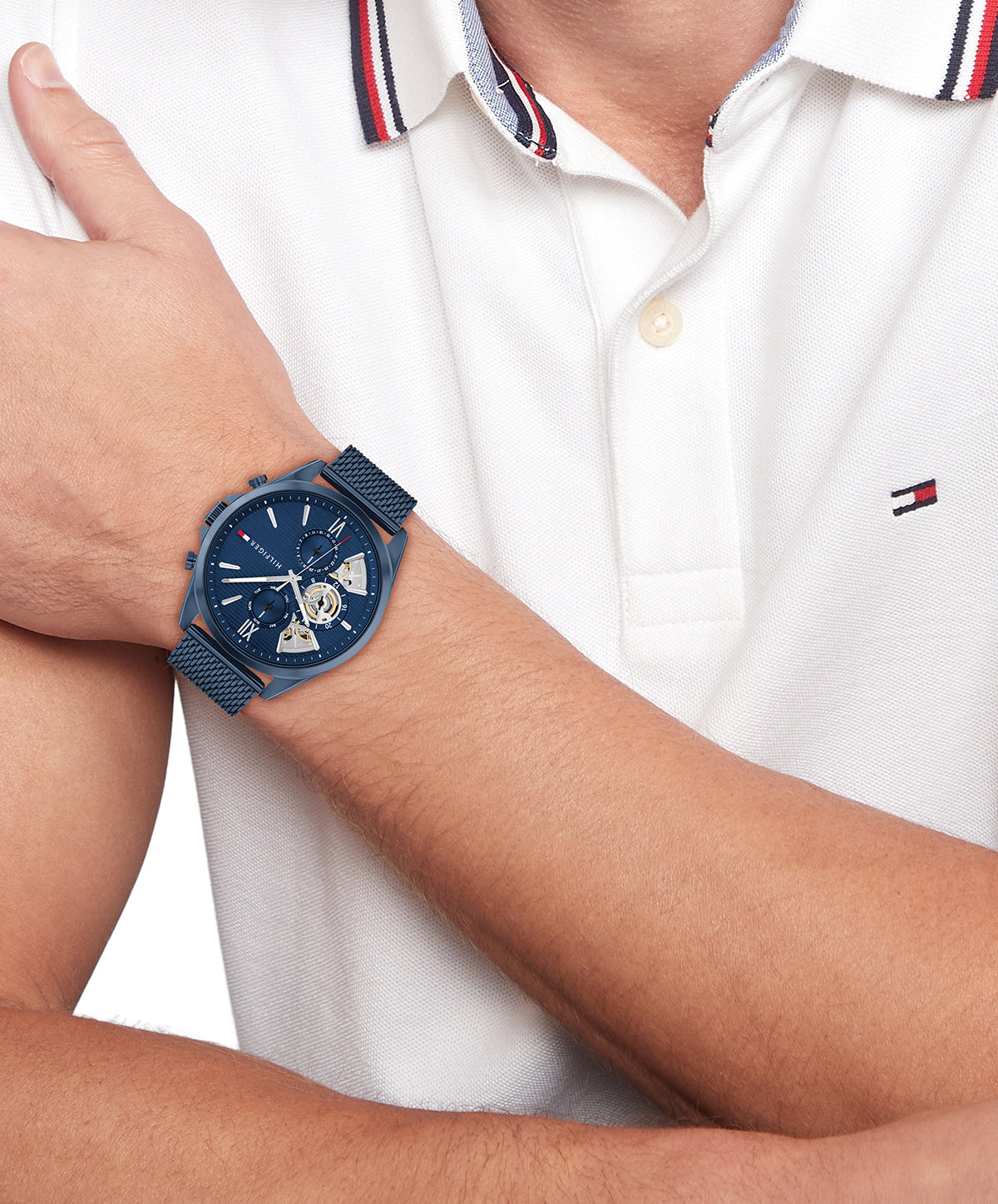 Tommy Hilfiger Horloge TH1710648 Heren Blauw 44 mm