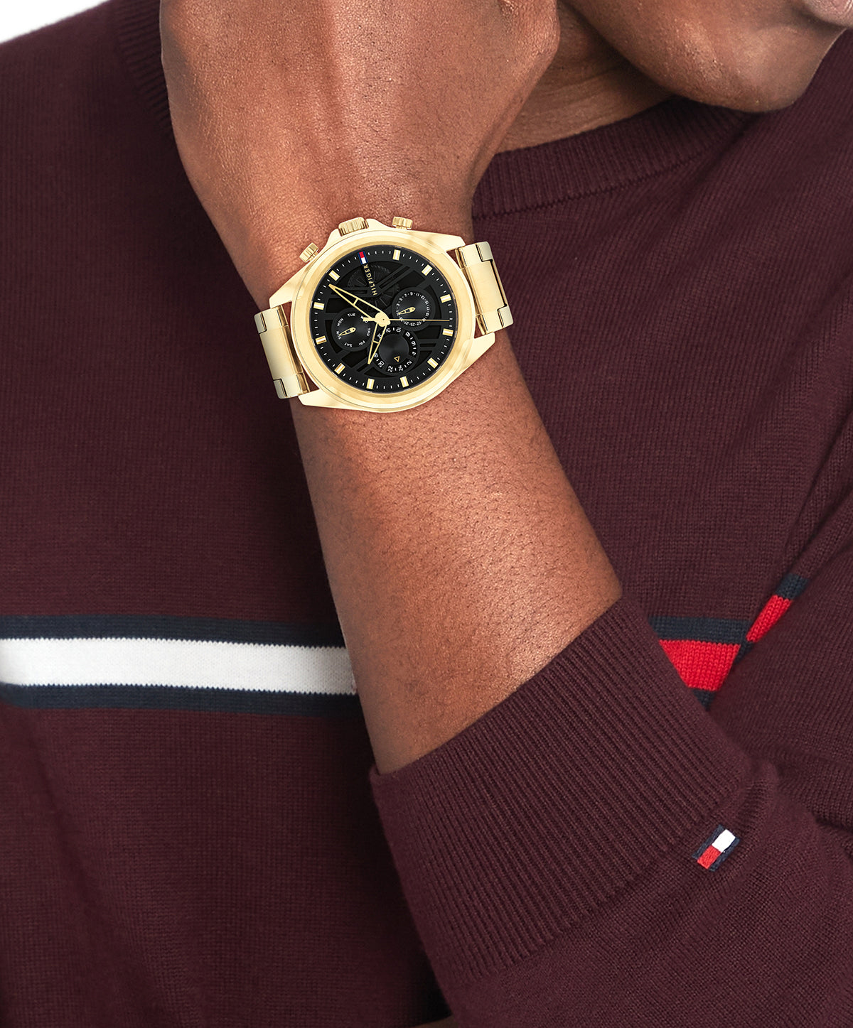 Tommy Hilfiger Horloge TH1710658 Heren Goudkleurig 48 mm