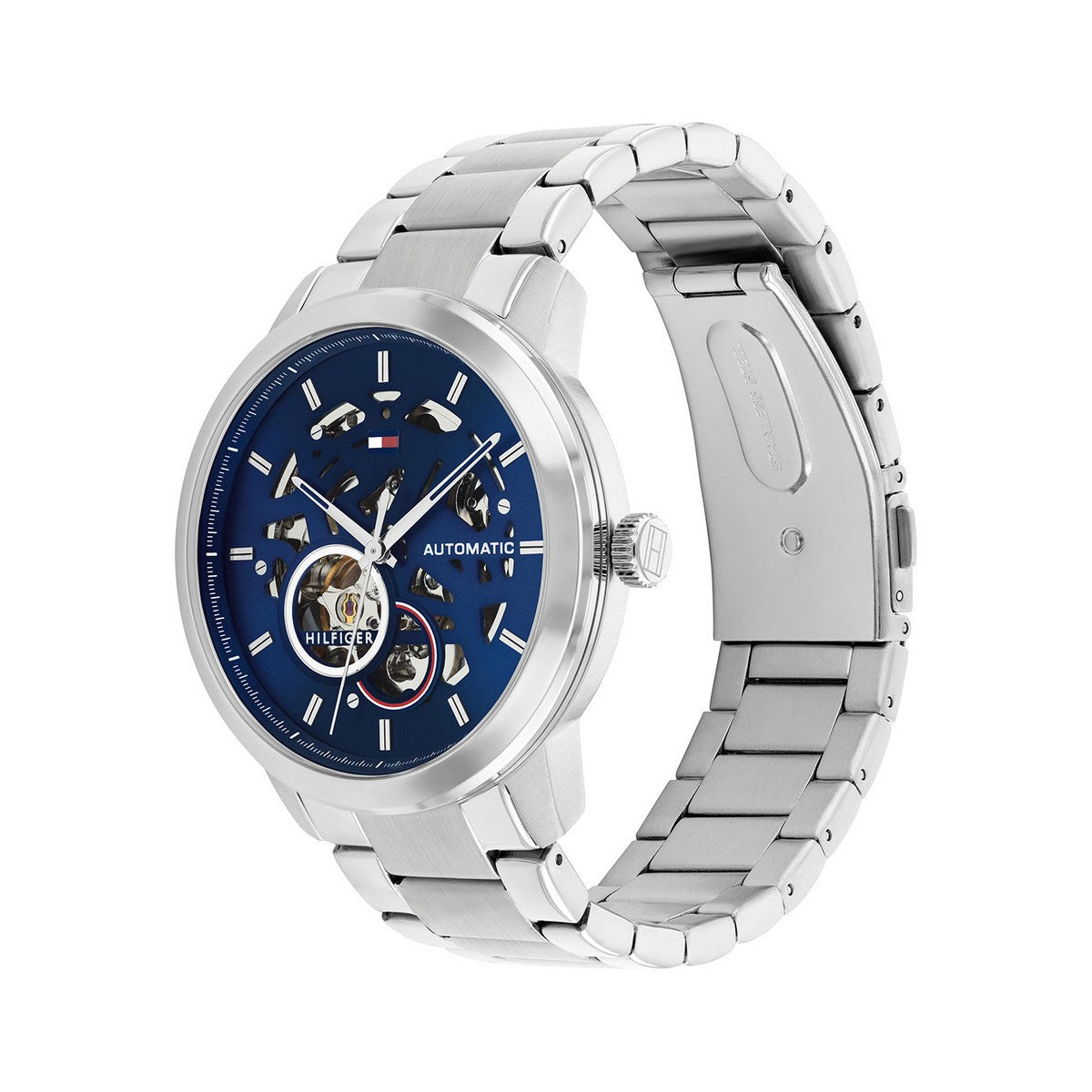 Tommy Hilfiger TH1710661 Horloge Heren Zilverkleurig Automaat 43mm - PansiteNederland.nl