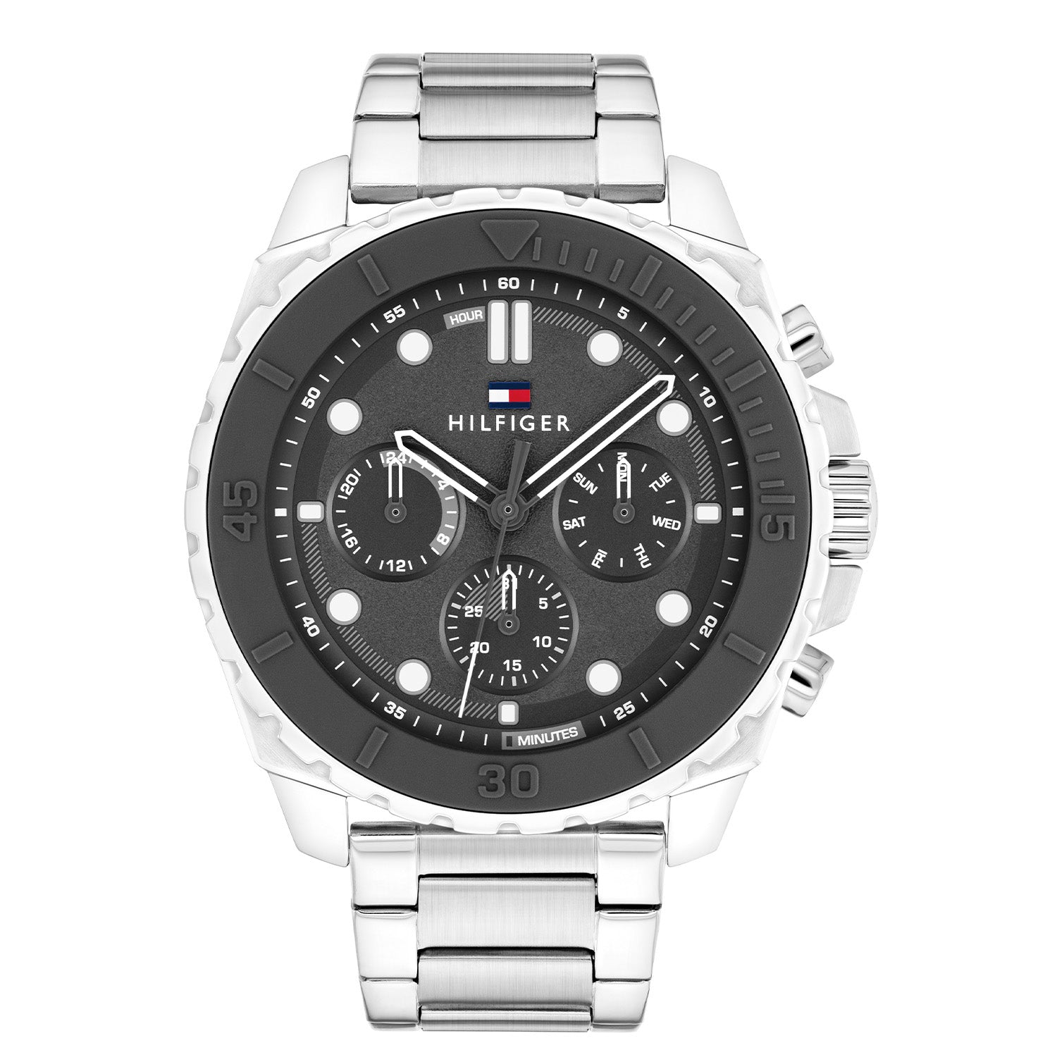Tommy Hilfiger Horloge TH1710689 Heren Zilverkleurig 48 mm