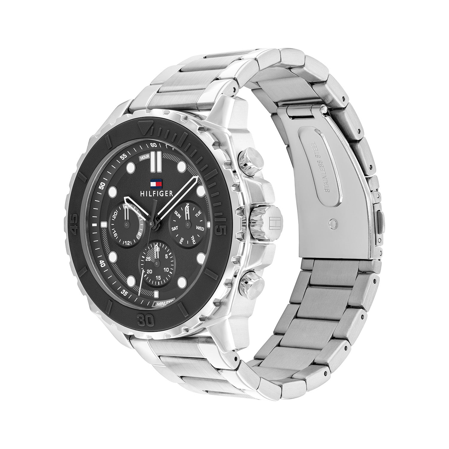 Tommy Hilfiger Horloge TH1710689 Heren Zilverkleurig 48 mm