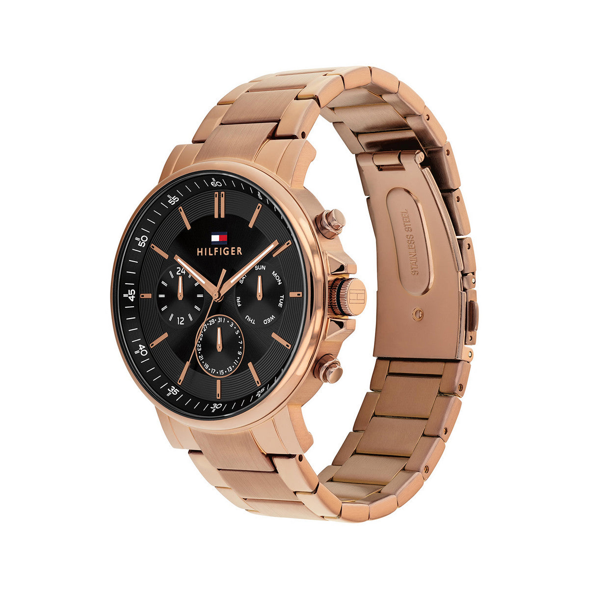 Tommy Hilfiger TH1710712 Horloge Heren Staal Bruin 43mm