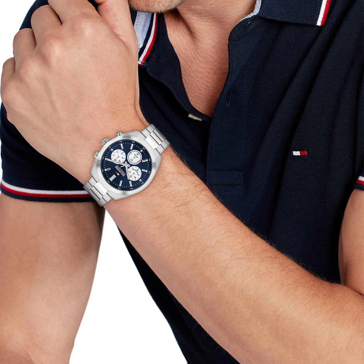 Tommy Hilfiger Horloge TH1710722 Heren Zilverkleurig 40 mm