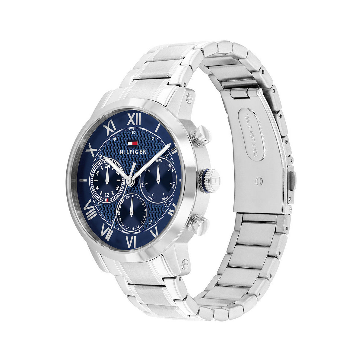 Tommy Hilfiger Horloge TH1710728 Heren Zilverkleurig 42 mm