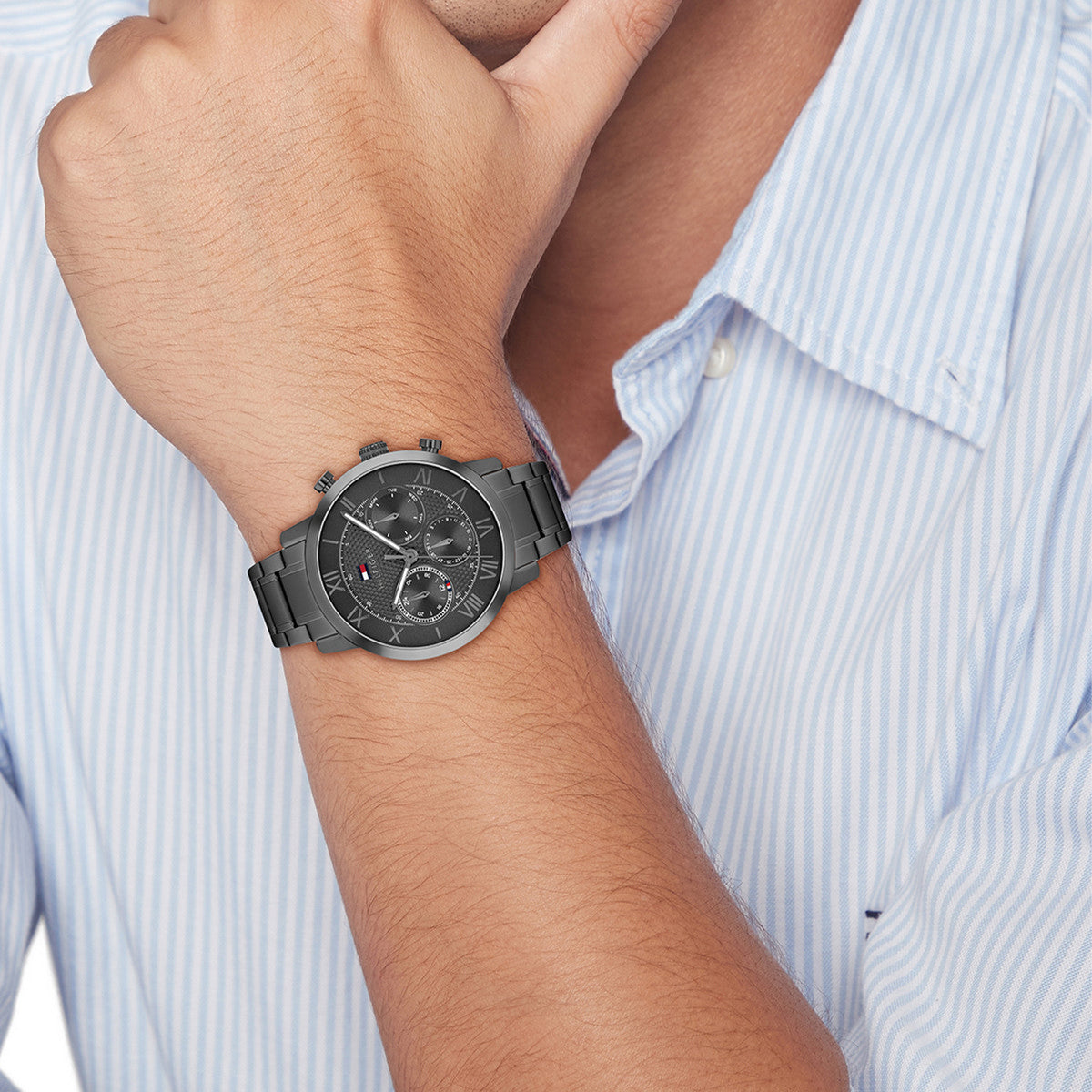 Tommy Hilfiger Horloge TH1710730 Heren Grijs 42 mm