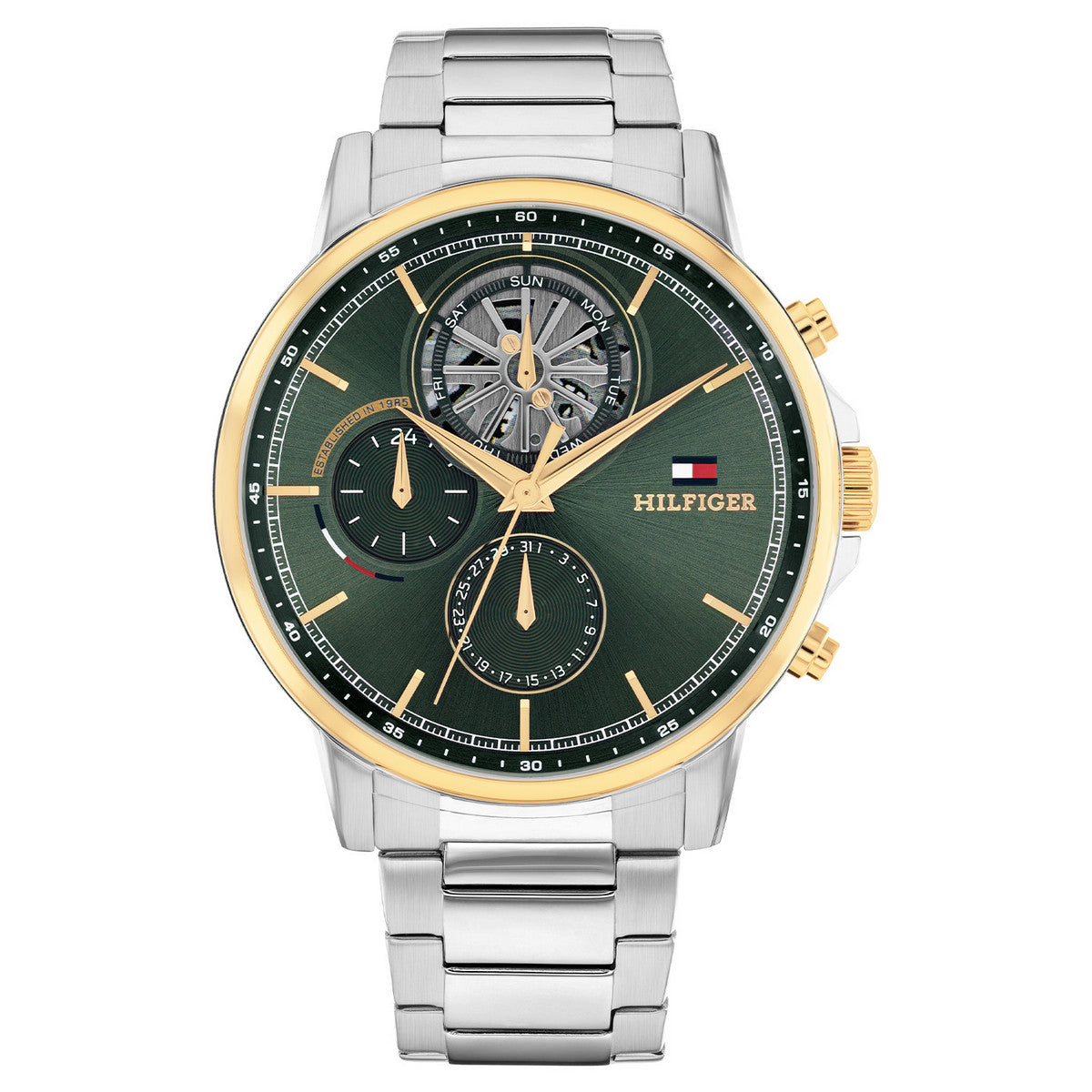 Tommy Hilfiger Horloge TH1710735 Heren Zilverkleurig 44 mm