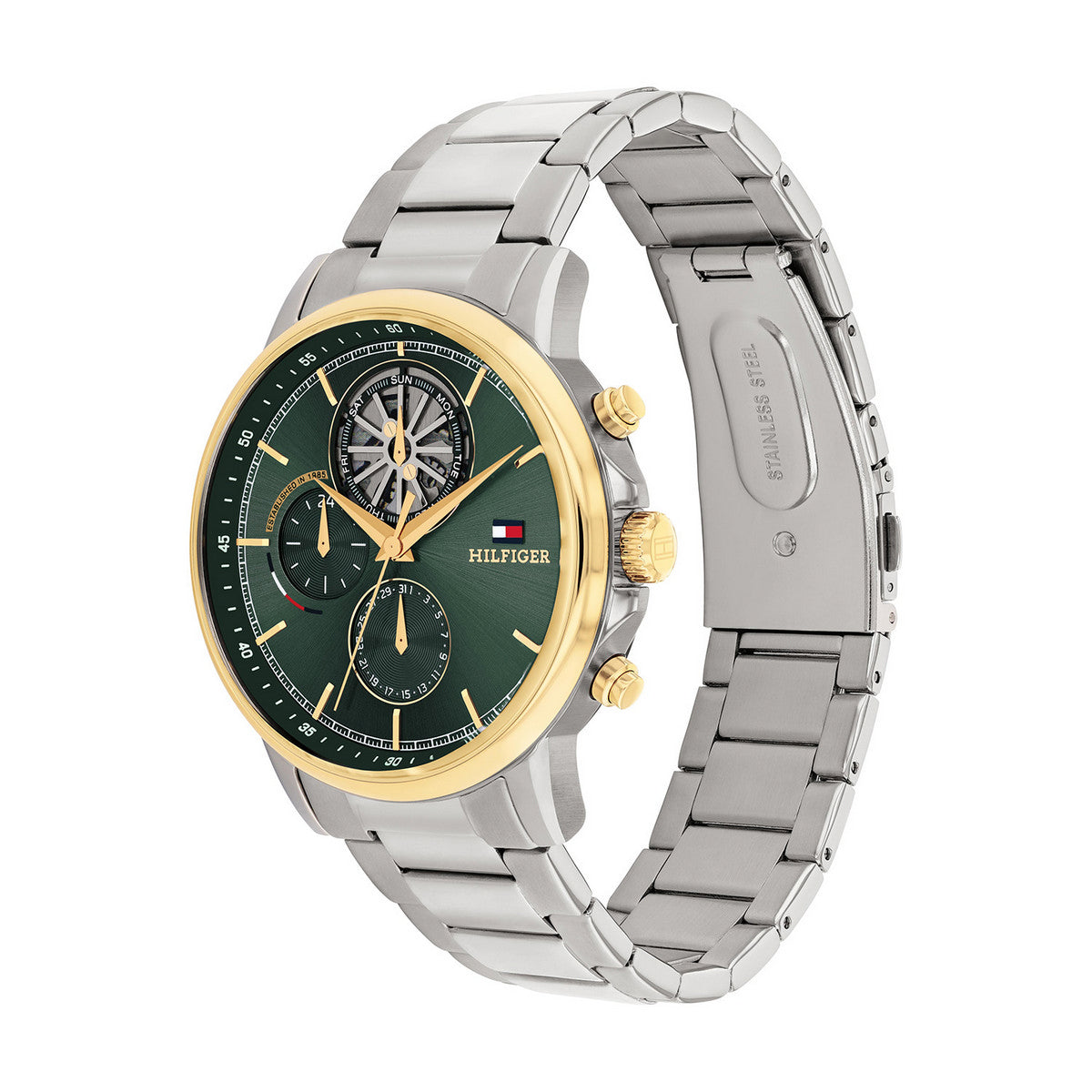 Tommy Hilfiger Horloge TH1710735 Heren Zilverkleurig 44 mm