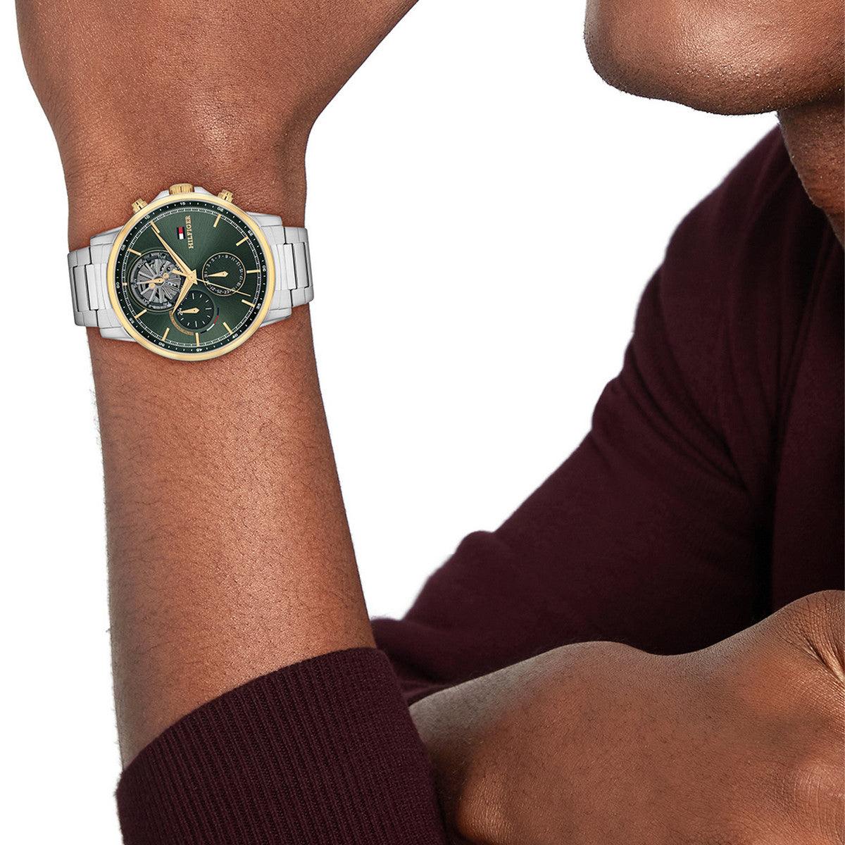 Tommy Hilfiger Horloge TH1710735 Heren Zilverkleurig 44 mm