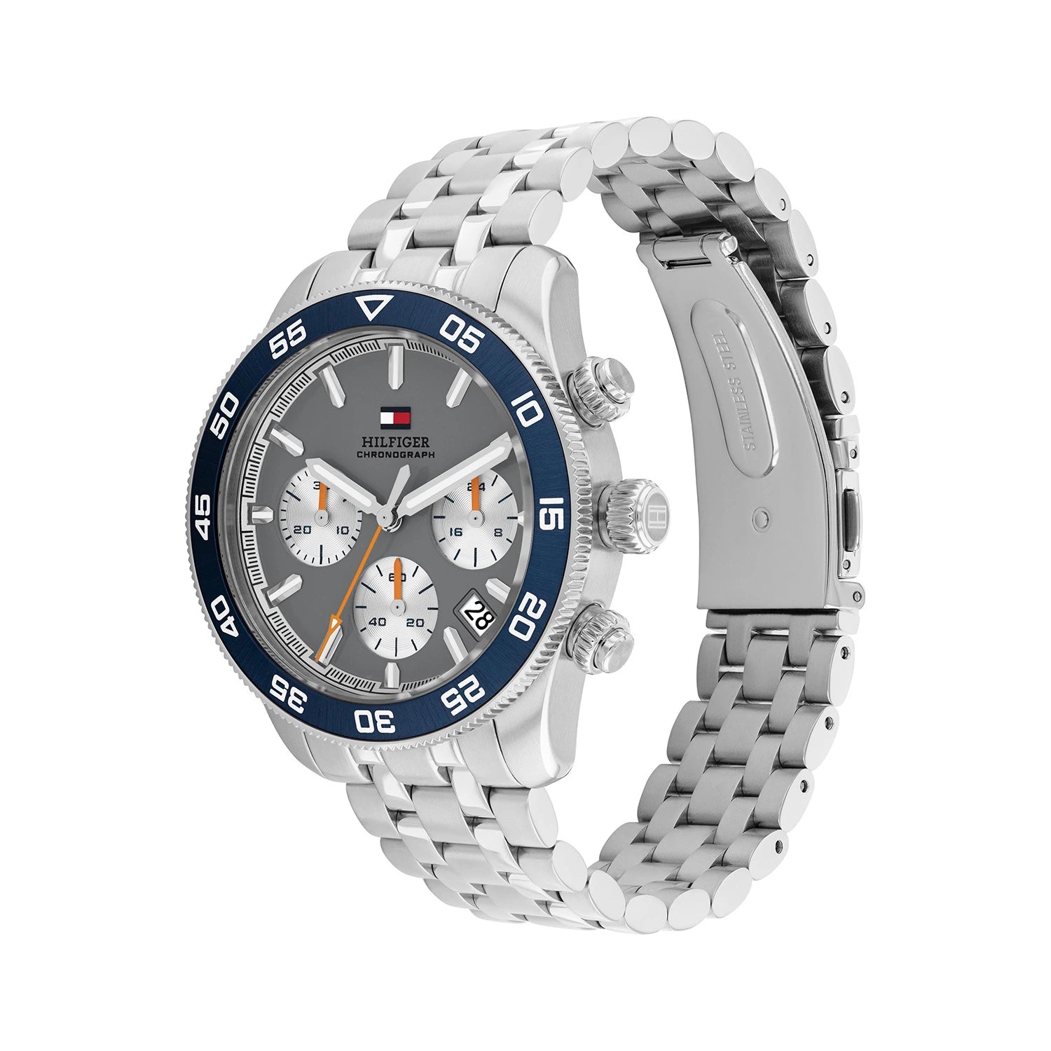 Tommy Hilfiger Horloge TH1710744 Heren Zilverkleurig 41 mm