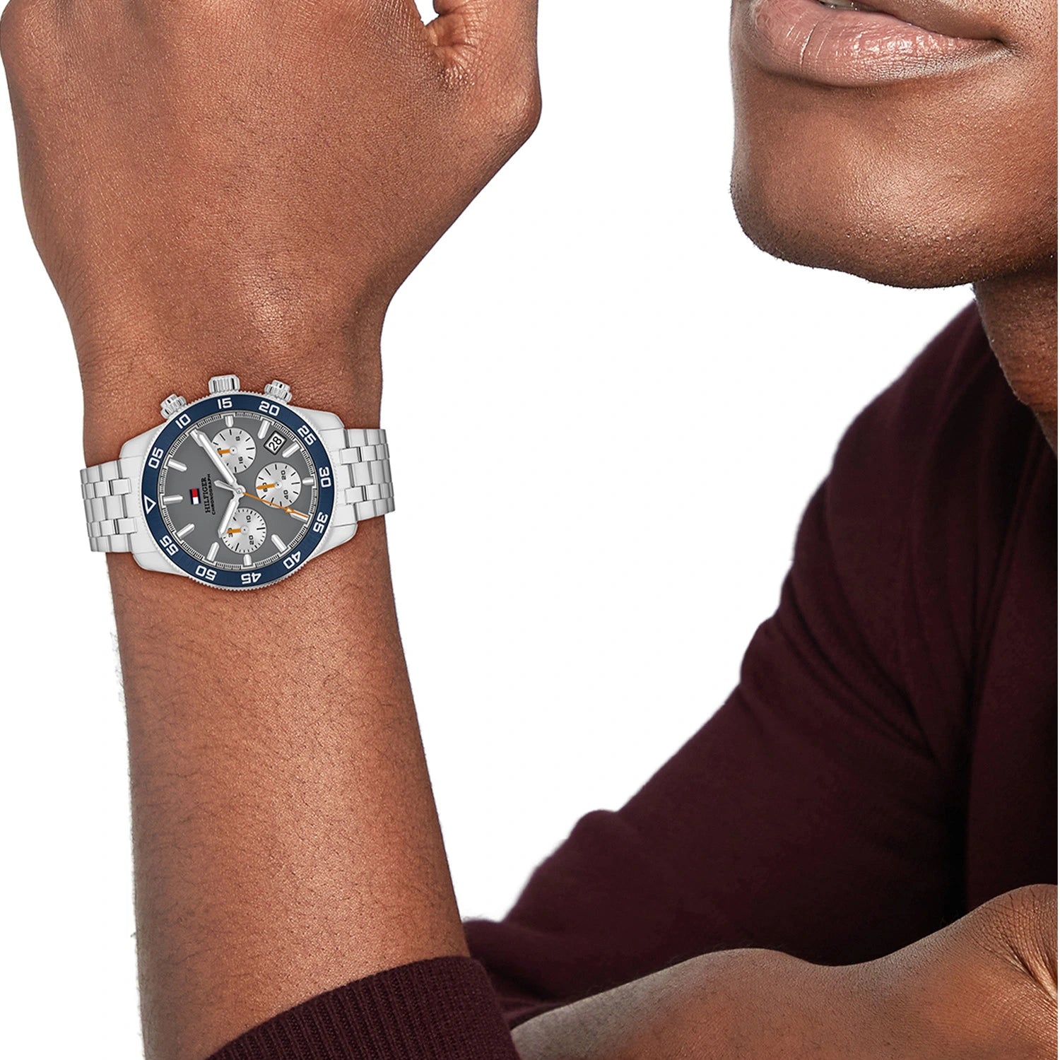Tommy Hilfiger Horloge TH1710744 Heren Zilverkleurig 41 mm