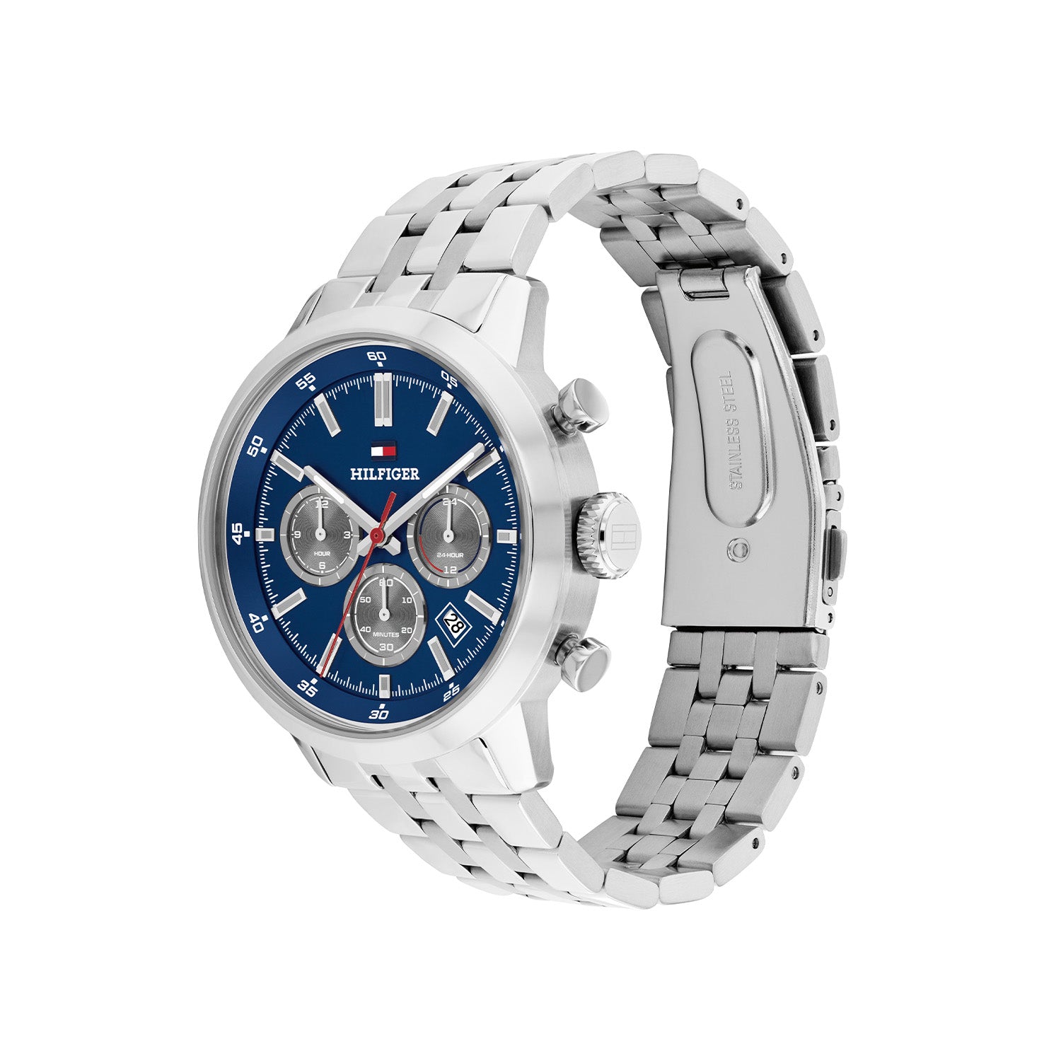 Tommy Hilfiger Horloge TH1710753 Heren Zilverkleurig 43 mm
