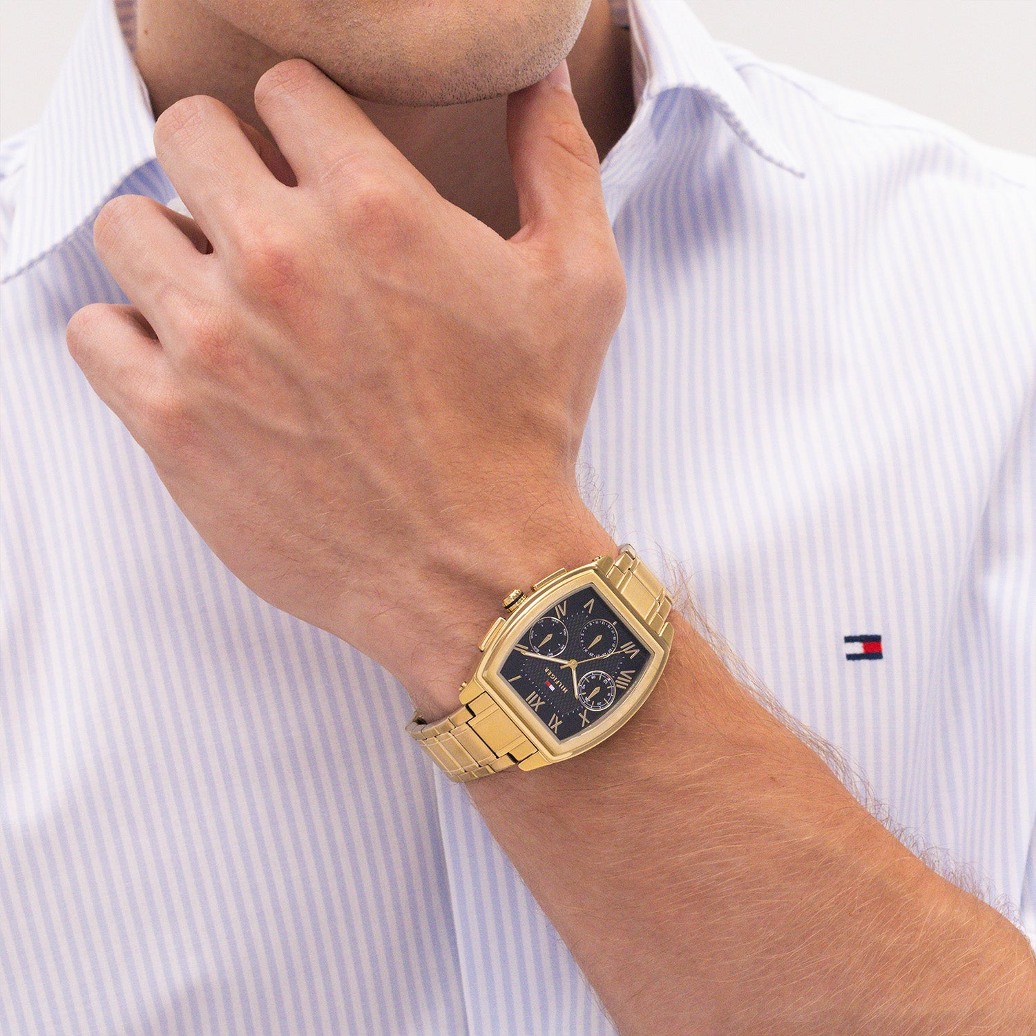Tommy Hilfiger Horloge TH1710764 Heren Goudkleurig 36 mm