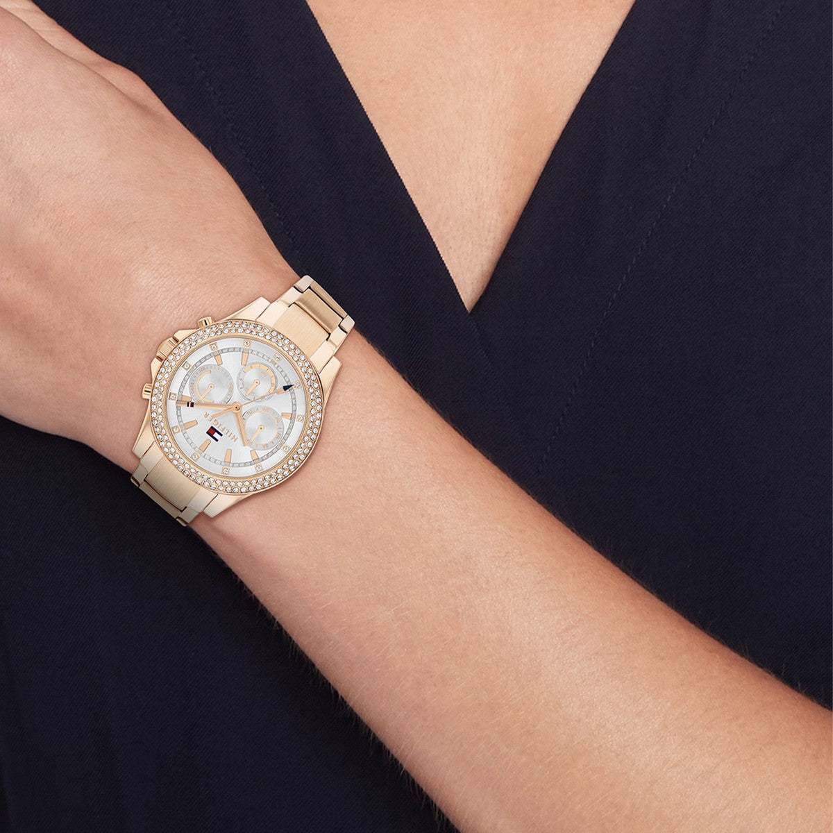 Tommy Hilfiger Horloge TH1782624 Dames Goudkleurig 38 mm