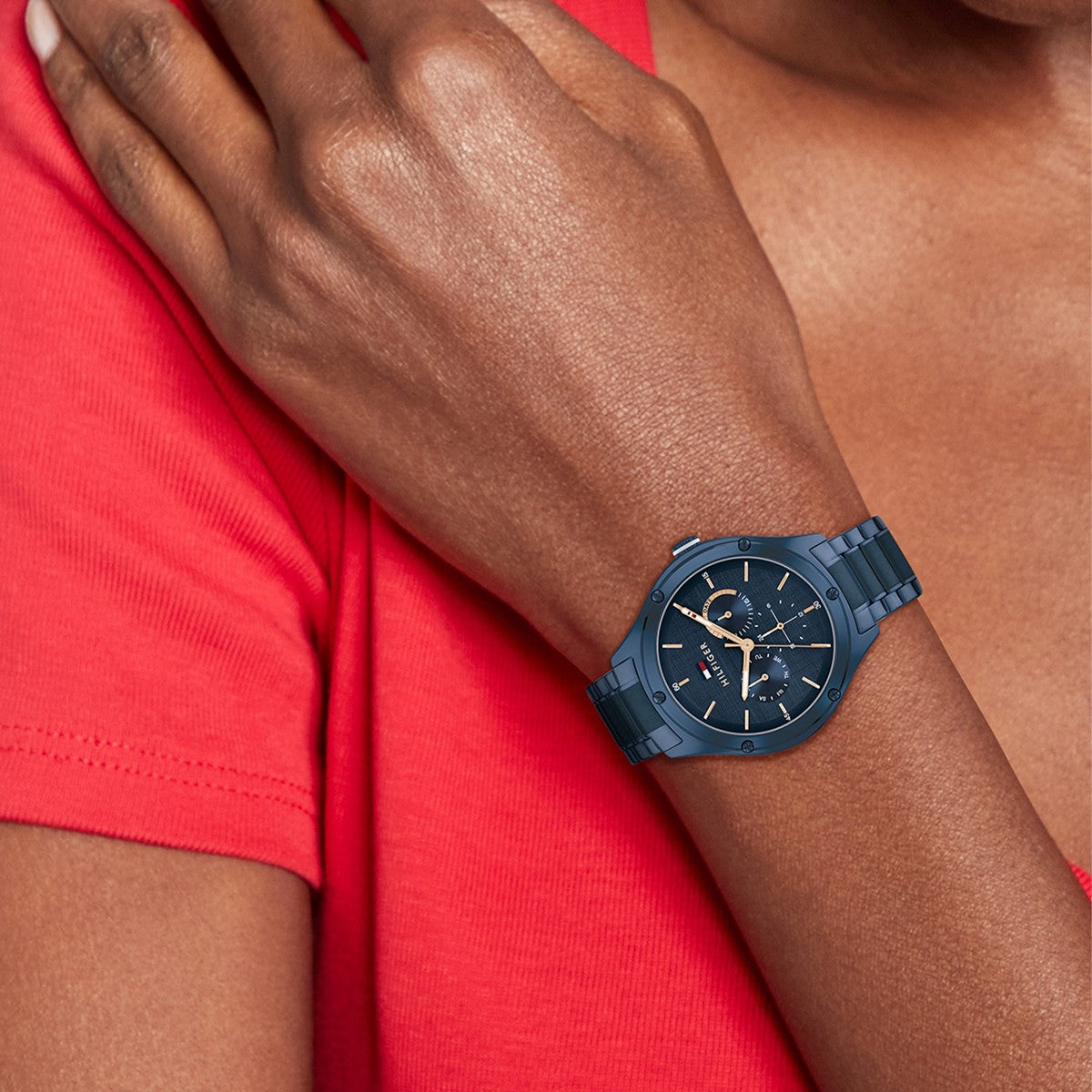 Tommy Hilfiger Horloge TH1782656 Dames Blauw 40 mm