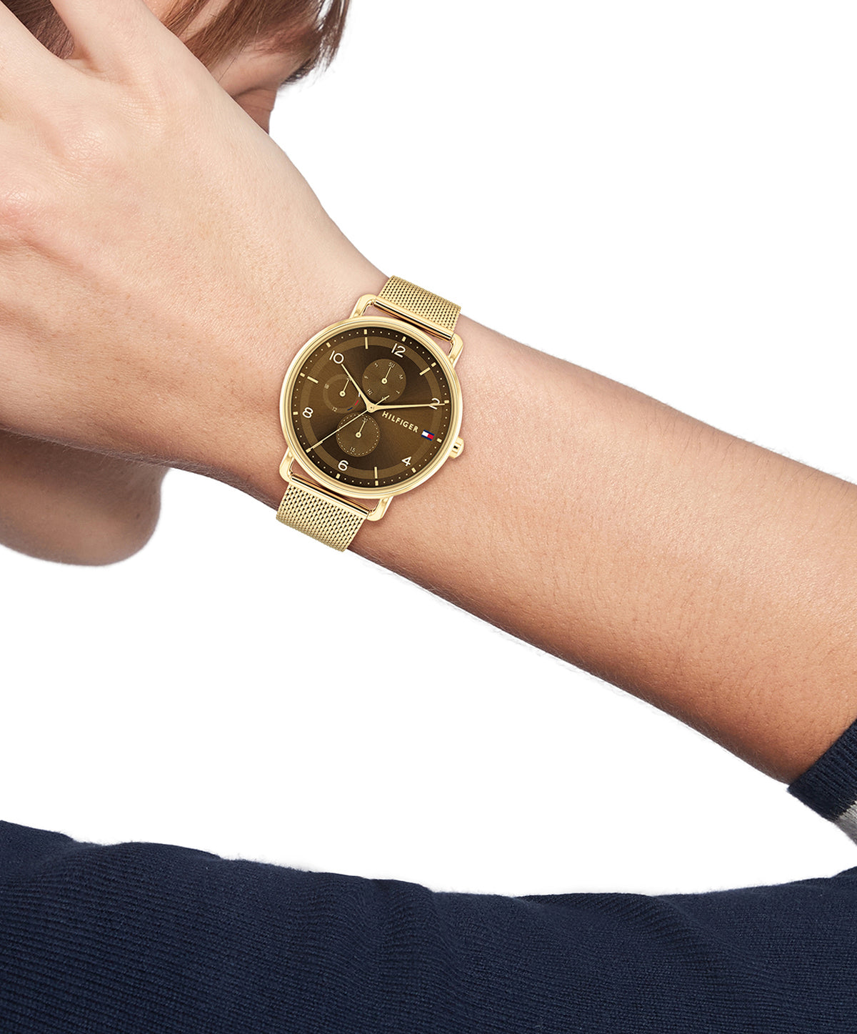 Tommy Hilfiger Dames Horloge TH1782663 40 mm Goudkleurig