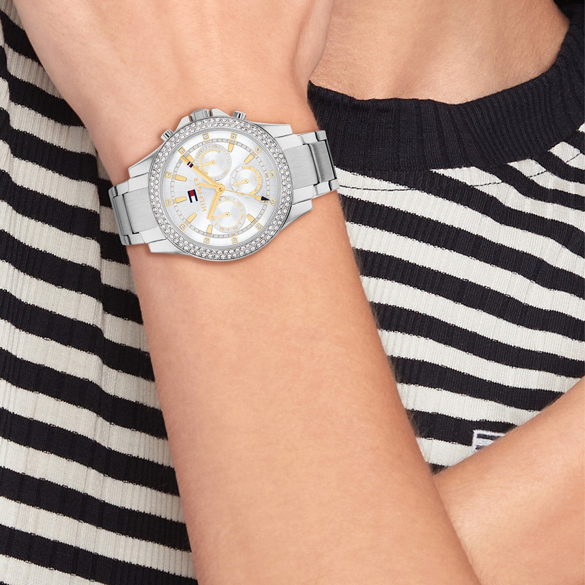 Tommy Hilfiger Horloge TH1782677 Dames Zilverkleurig 38 mm
