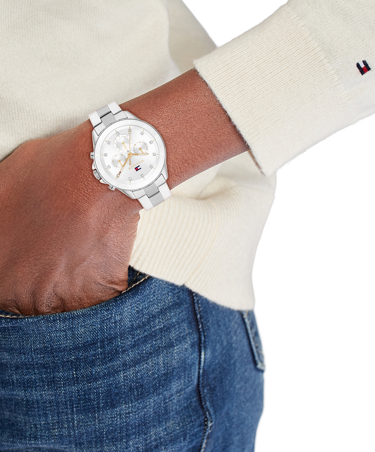 Tommy Hilfiger Horloge TH1782707 Dames Zilverkleurig 40 mm